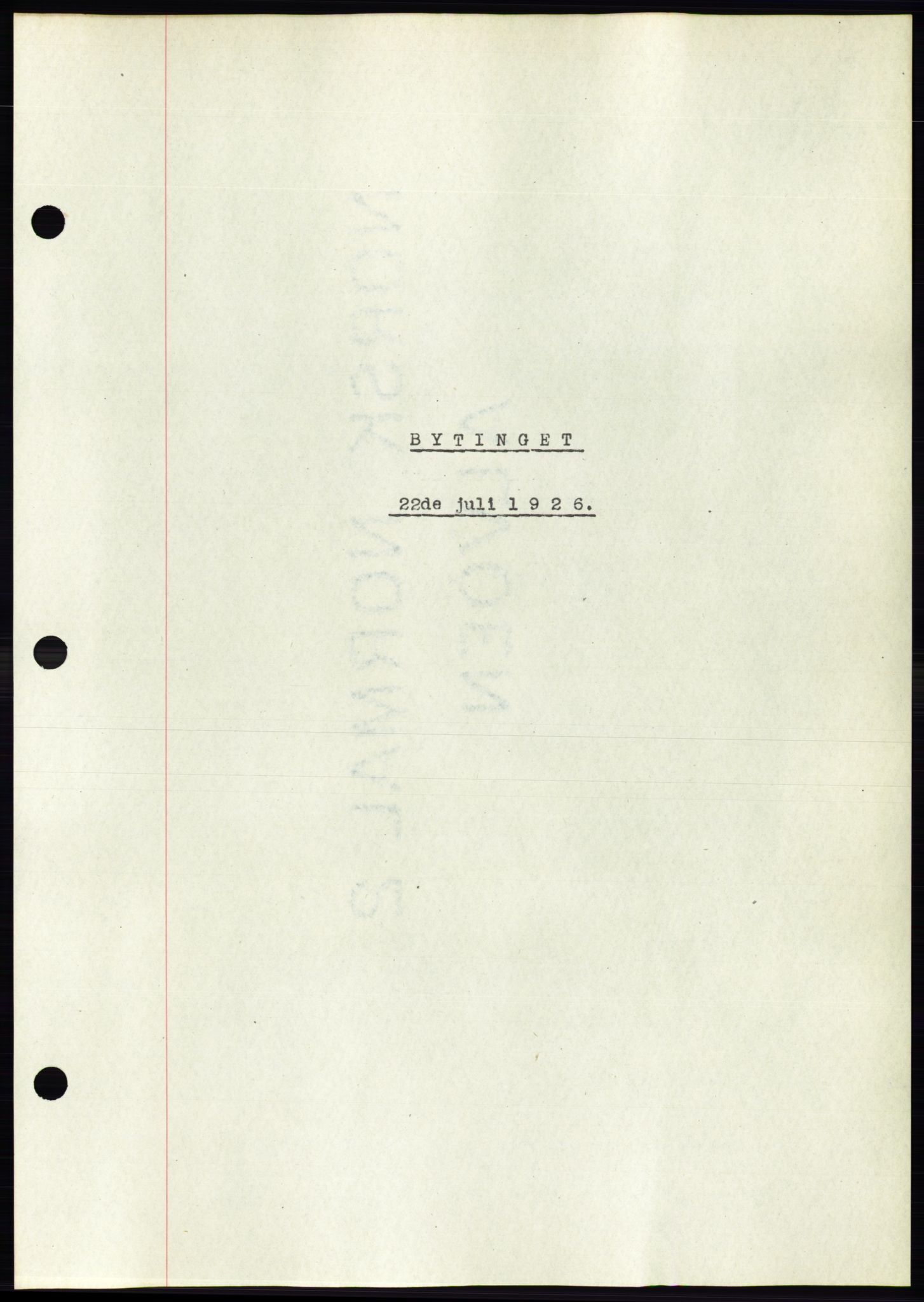 Ålesund byfogd, AV/SAT-A-4384: Pantebok nr. 21, 1926-1927, Tingl.dato: 22.07.1926