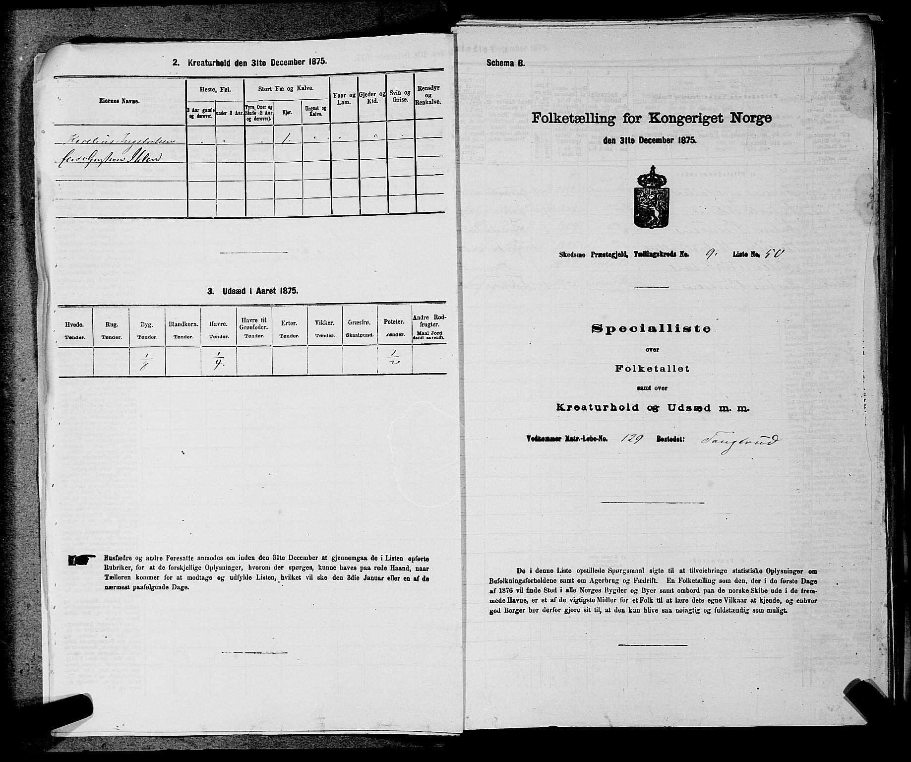 RA, Folketelling 1875 for 0231P Skedsmo prestegjeld, 1875, s. 1329