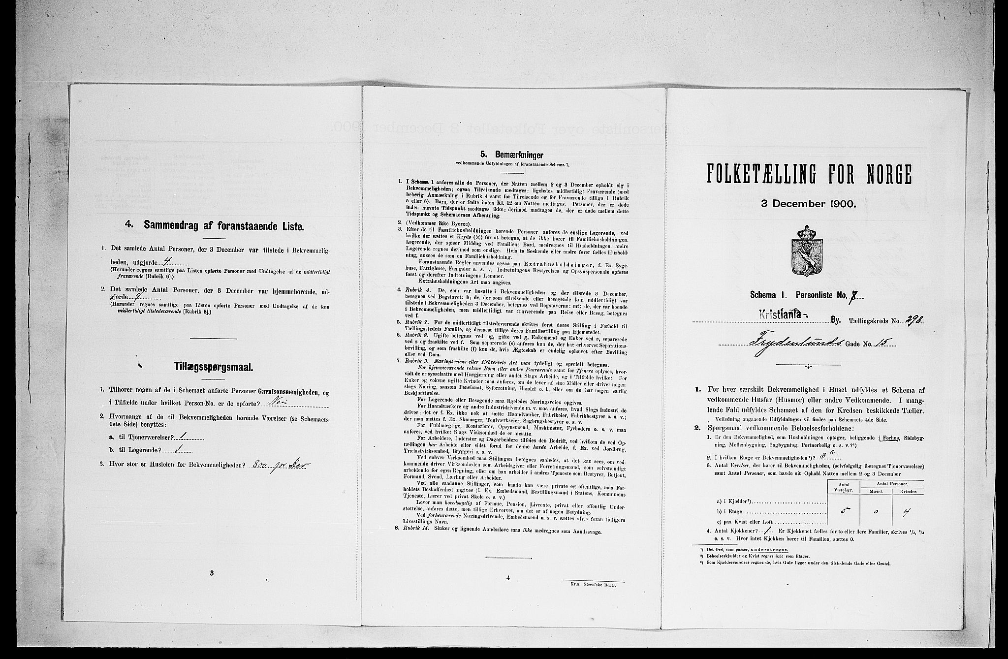 SAO, Folketelling 1900 for 0301 Kristiania kjøpstad, 1900, s. 26553