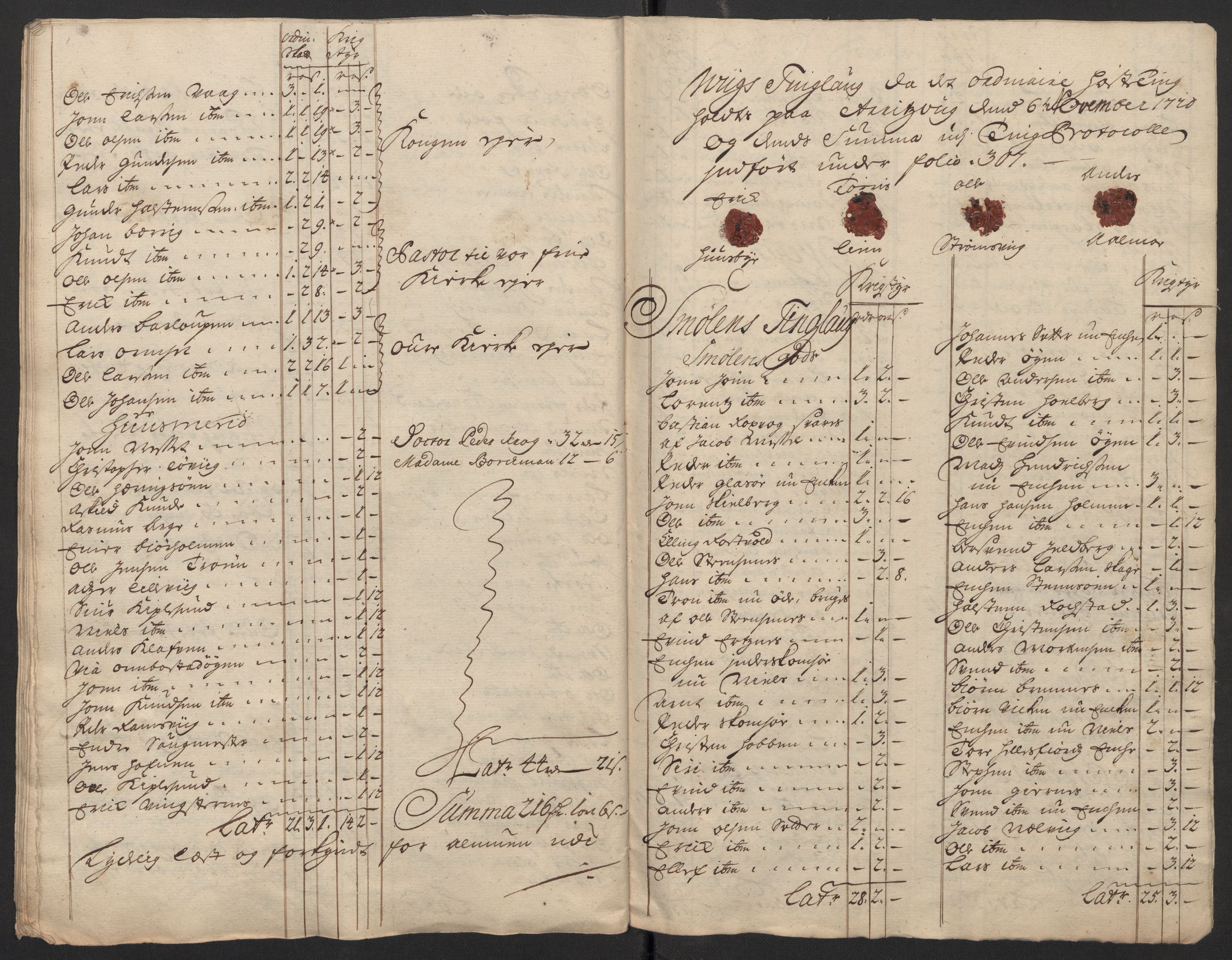 Rentekammeret inntil 1814, Reviderte regnskaper, Fogderegnskap, AV/RA-EA-4092/R56/L3753: Fogderegnskap Nordmøre, 1720, s. 540