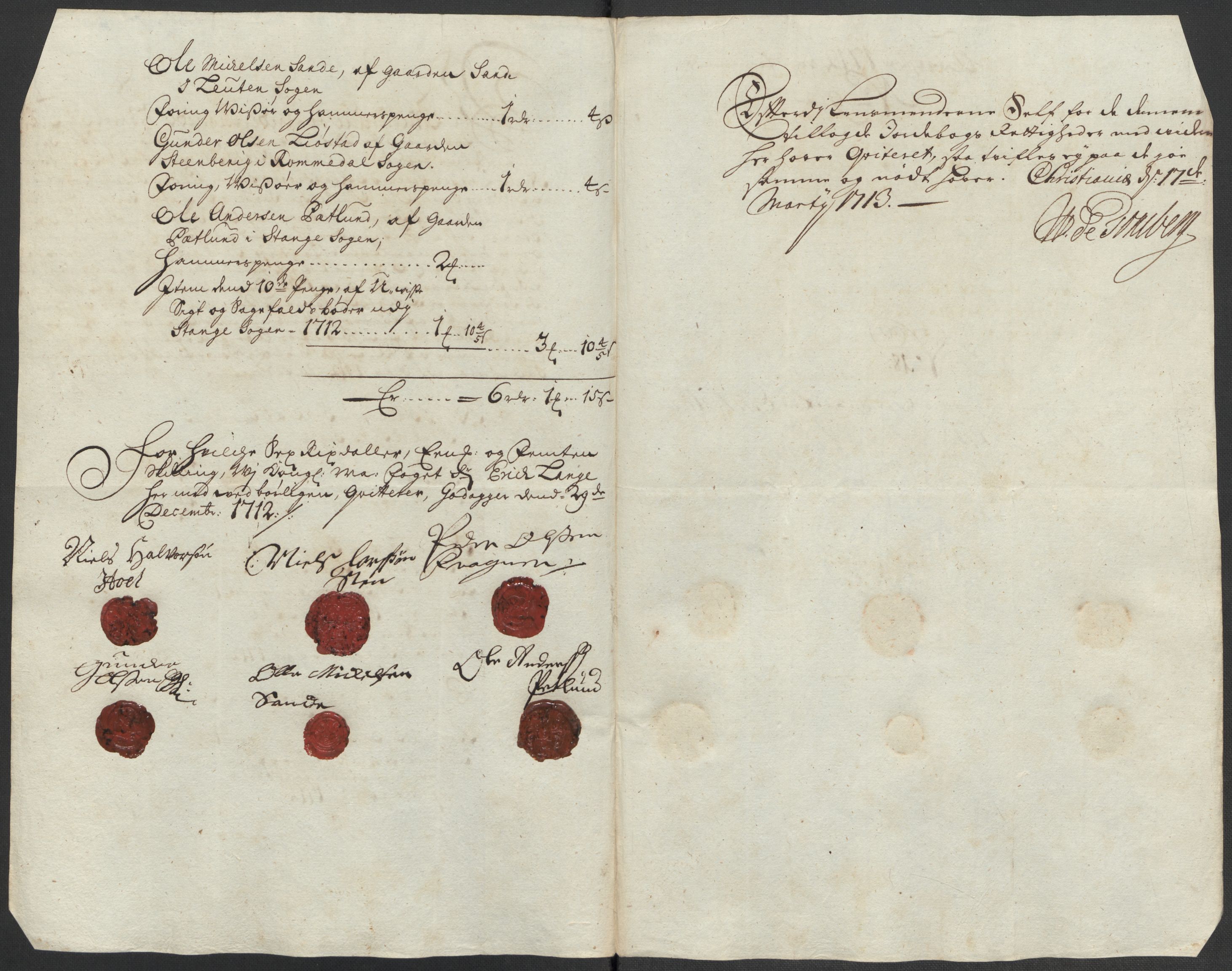 Rentekammeret inntil 1814, Reviderte regnskaper, Fogderegnskap, RA/EA-4092/R16/L1049: Fogderegnskap Hedmark, 1712, s. 277