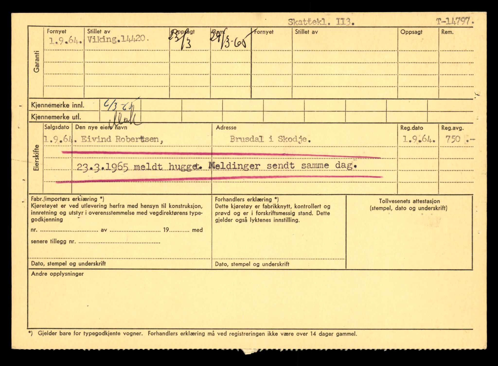 Møre og Romsdal vegkontor - Ålesund trafikkstasjon, AV/SAT-A-4099/F/Fe/L0048: Registreringskort for kjøretøy T 14721 - T 14863, 1927-1998, s. 1612
