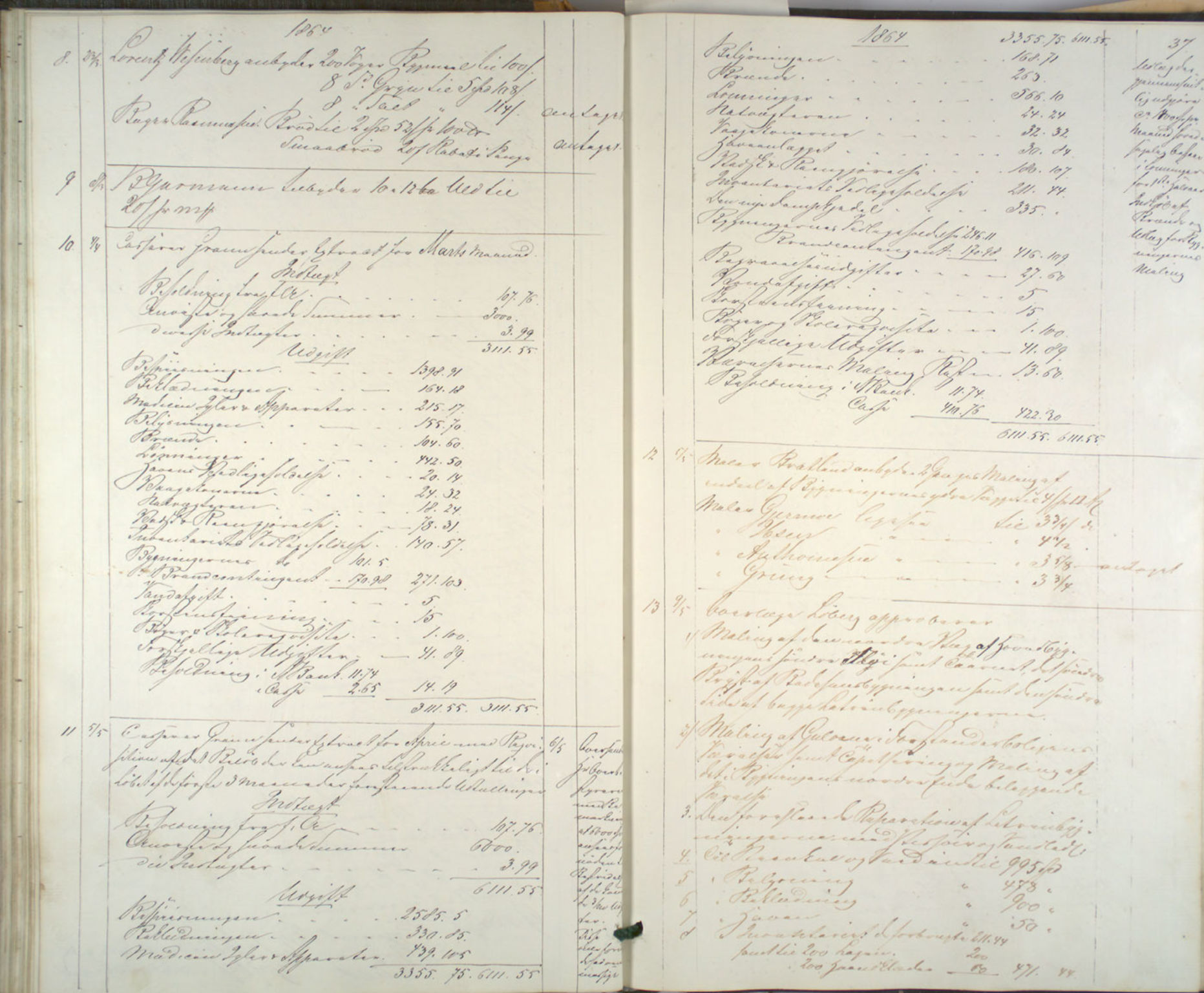 Lepraarkiver - Pleiestiftelsen for spedalske no.1, AV/SAB-A-60601/B.c/L0001: Journal, 1857-1882, s. 36b-37a