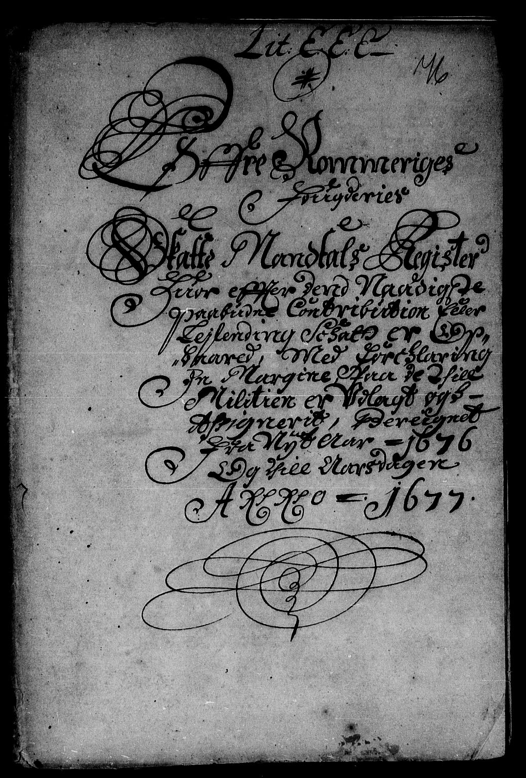 Rentekammeret inntil 1814, Reviderte regnskaper, Stiftamtstueregnskaper, Landkommissariatet på Akershus og Akershus stiftamt, AV/RA-EA-5869/R/Rb/L0119: Akershus stiftamt, 1676