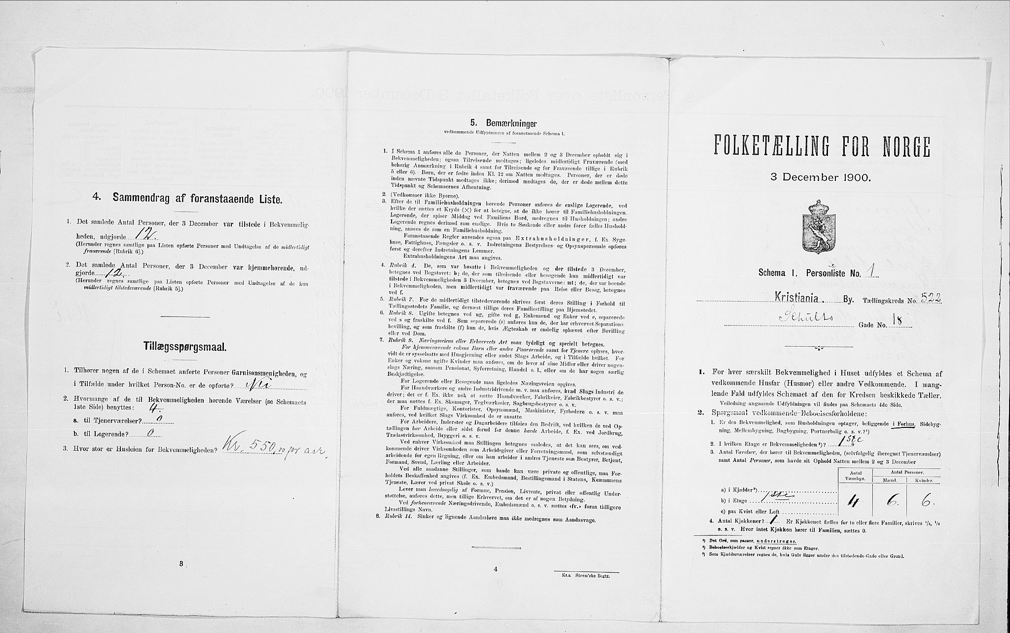 SAO, Folketelling 1900 for 0301 Kristiania kjøpstad, 1900, s. 80765