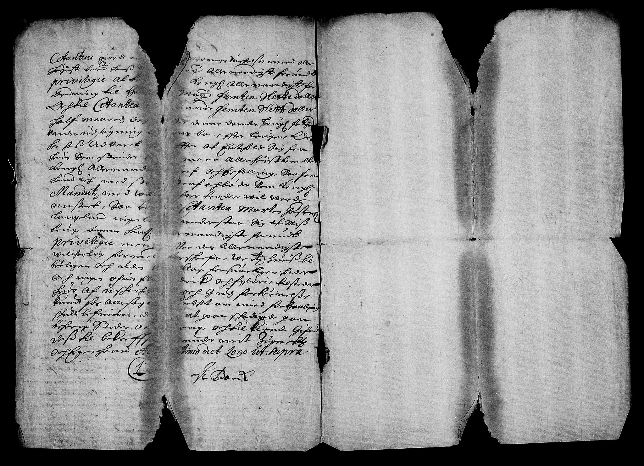 Stattholderembetet 1572-1771, RA/EA-2870/Af/L0001: Avskrifter av vedlegg til originale supplikker, nummerert i samsvar med supplikkbøkene, 1683-1687, s. 224