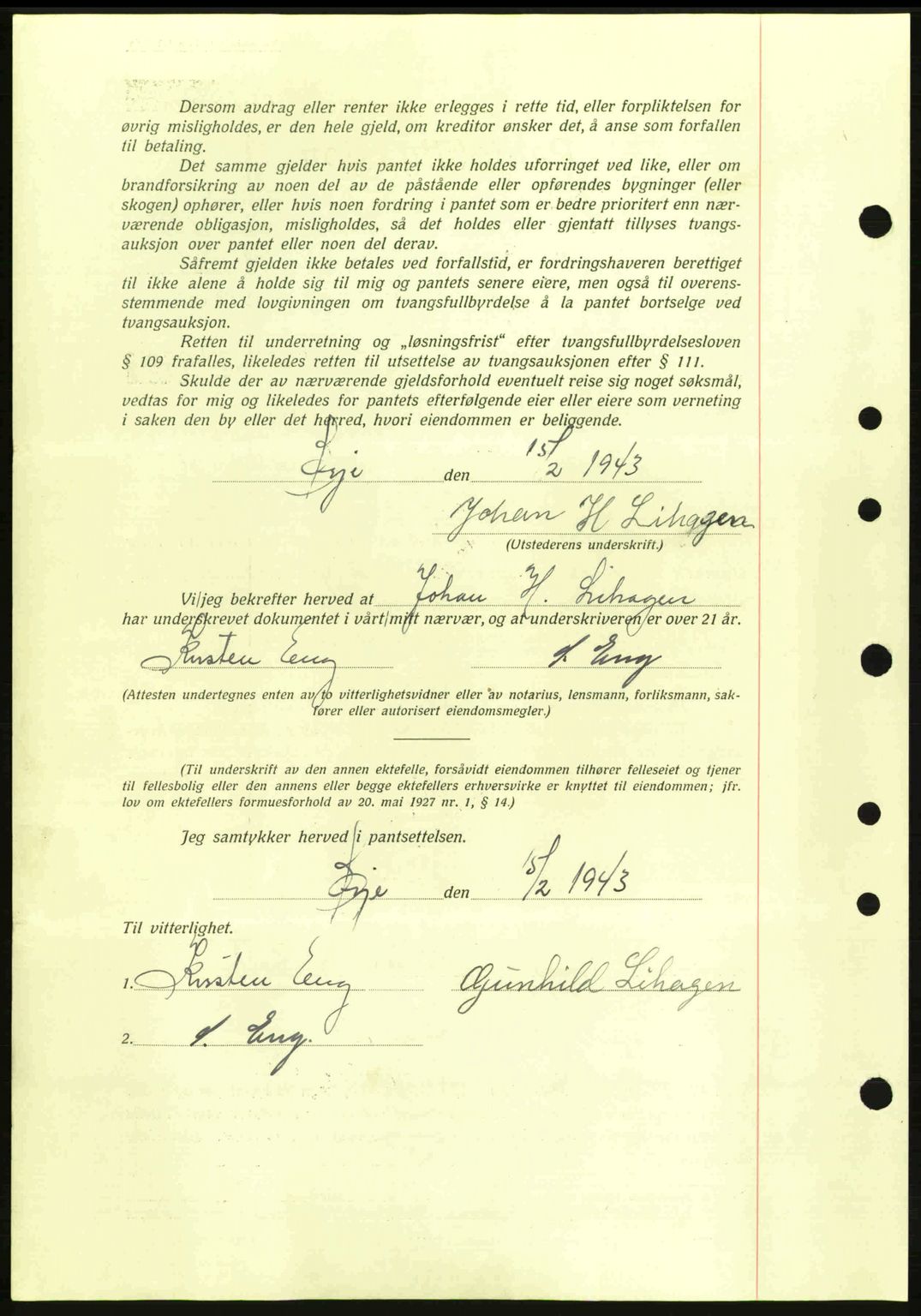 Idd og Marker sorenskriveri, AV/SAO-A-10283/G/Gb/Gbc/L0002: Pantebok nr. B4-9a, 1939-1945, Dagboknr: 185/1943