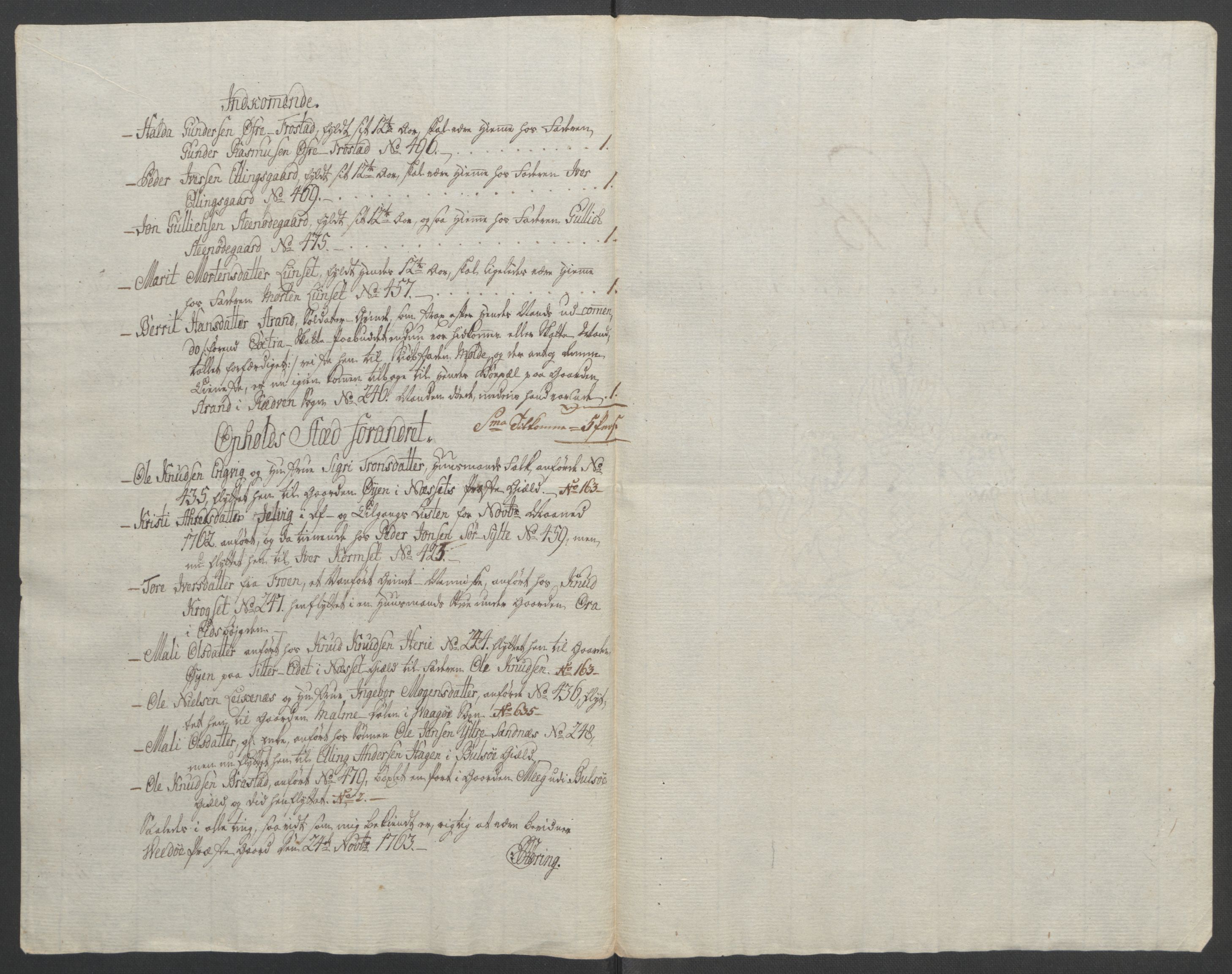 Rentekammeret inntil 1814, Reviderte regnskaper, Fogderegnskap, RA/EA-4092/R55/L3730: Ekstraskatten Romsdal, 1762-1763, s. 460