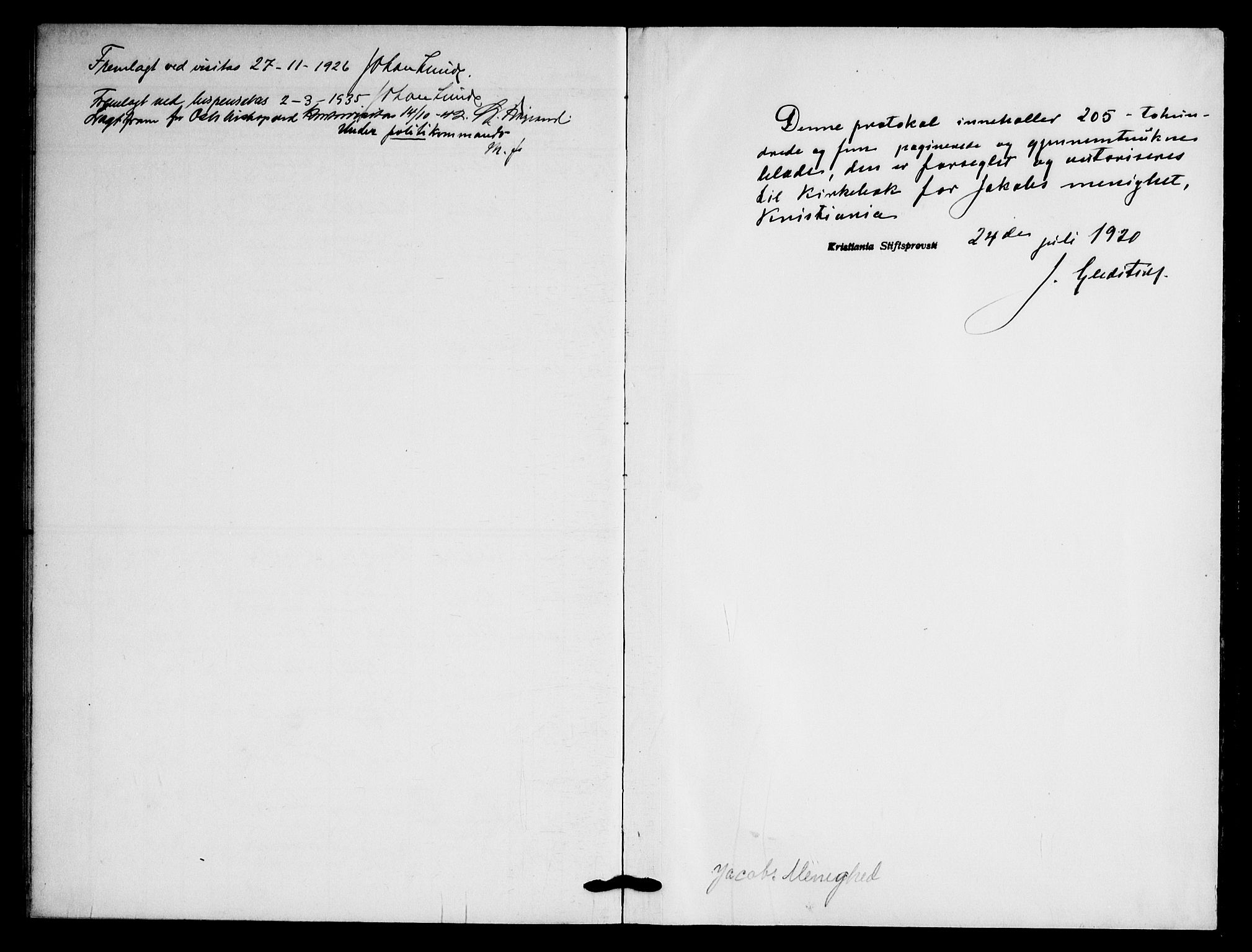 Jakob prestekontor Kirkebøker, SAO/A-10850/F/Fa/L0012: Ministerialbok nr. 12, 1921-1948