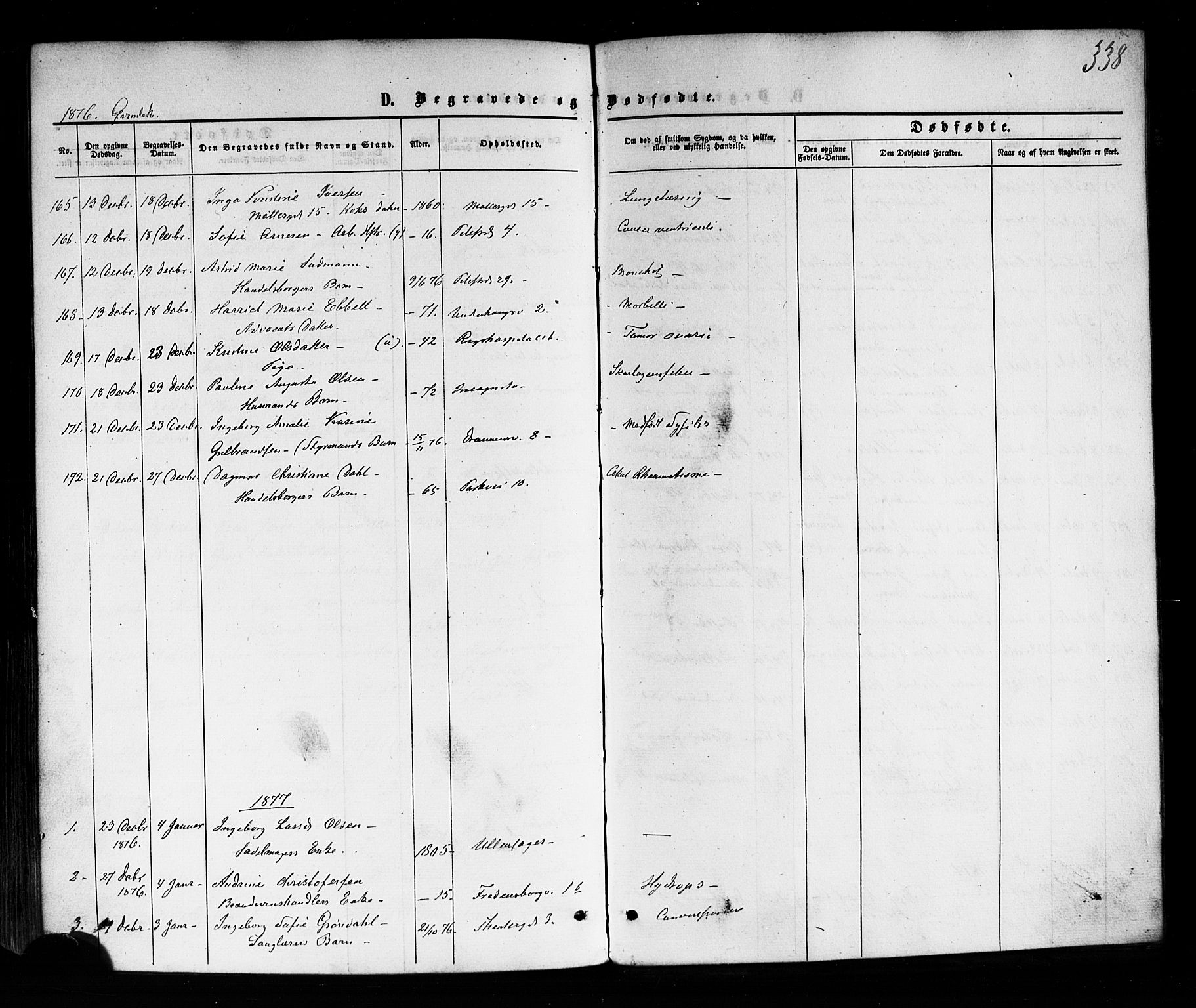 Trefoldighet prestekontor Kirkebøker, AV/SAO-A-10882/F/Fd/L0001: Ministerialbok nr. IV 1, 1858-1877, s. 338