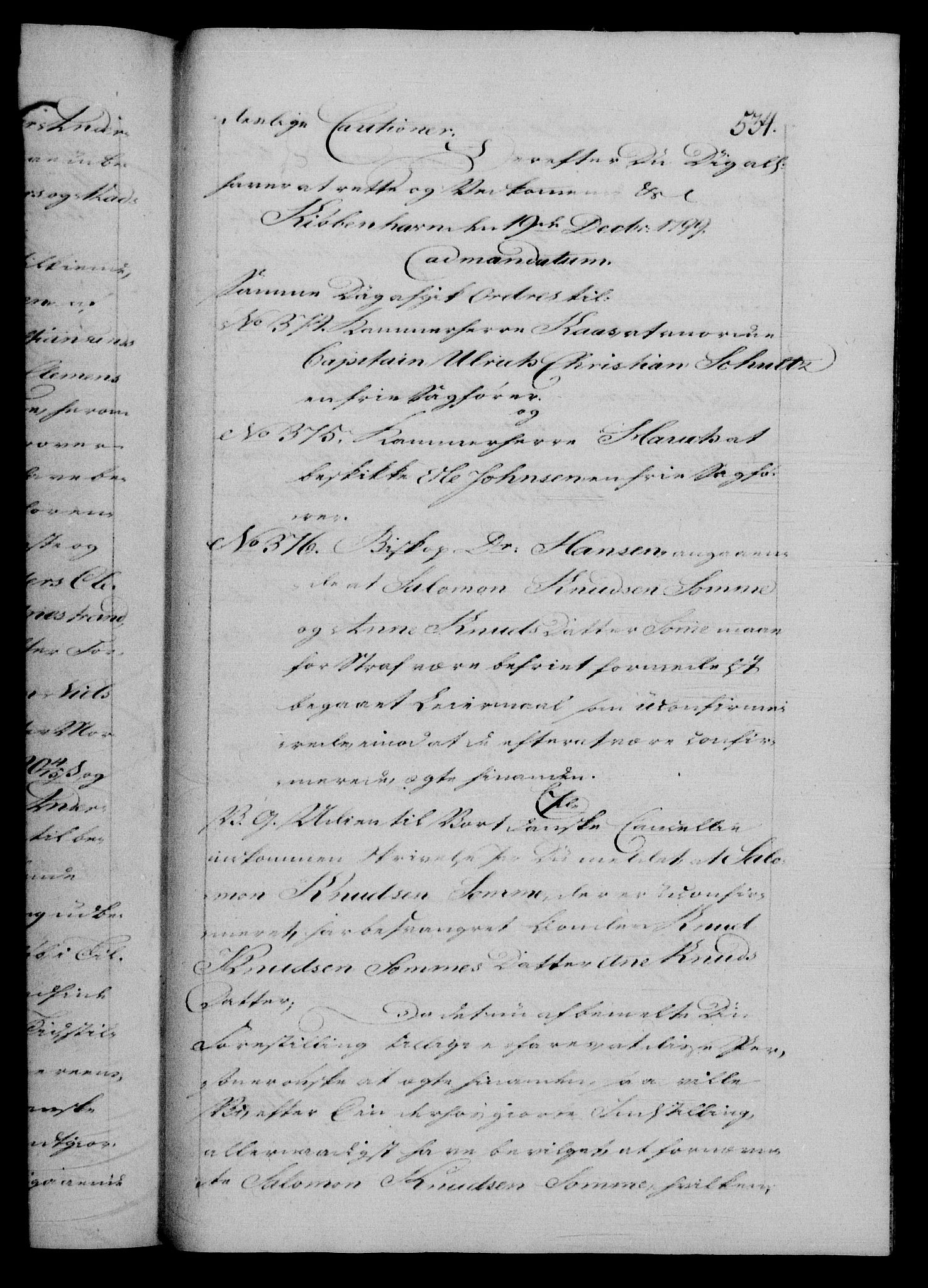 Danske Kanselli 1572-1799, AV/RA-EA-3023/F/Fc/Fca/Fcab/L0046: Norske tegnelser, 1797-1799, s. 534a