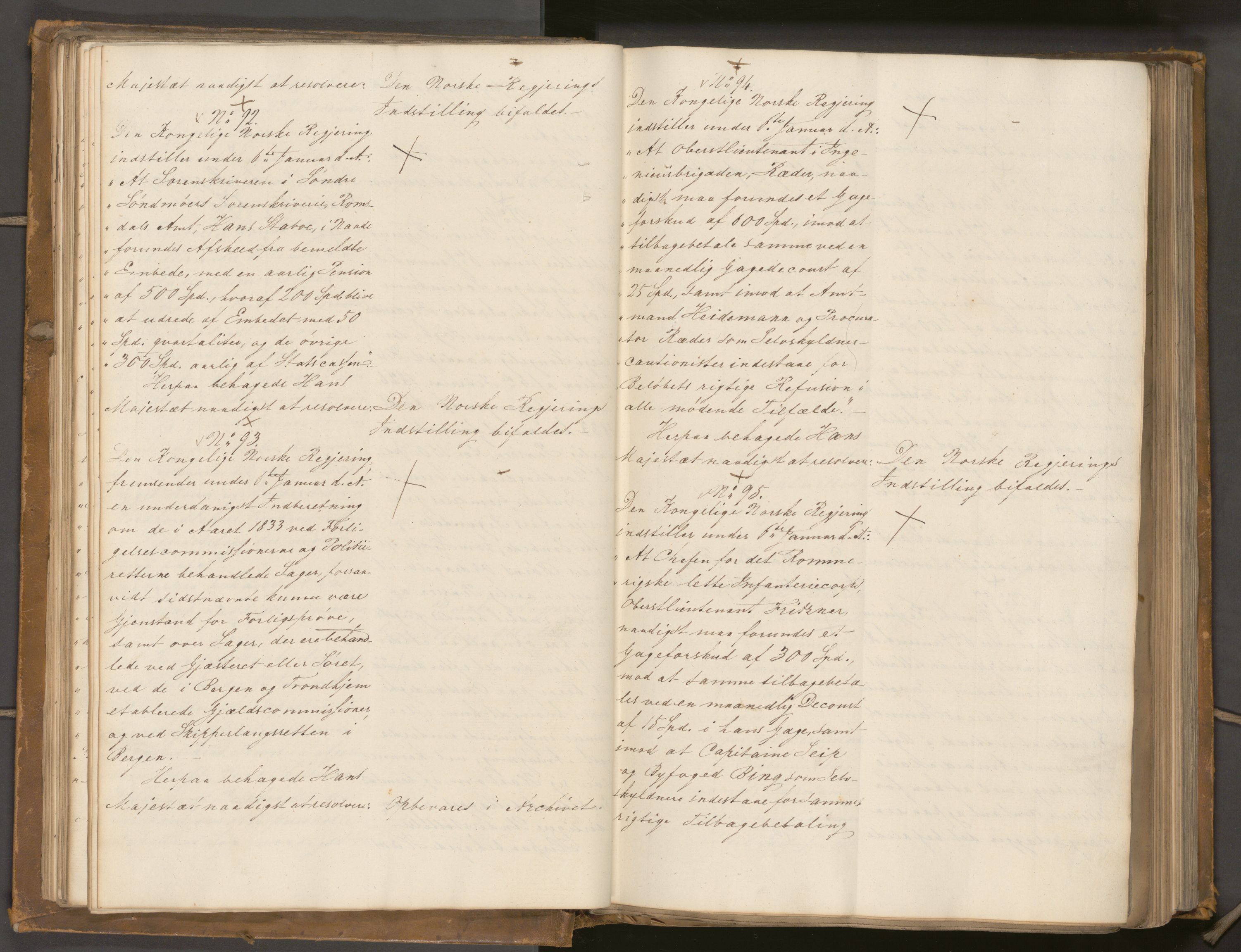 Statsrådssekretariatet, AV/RA-S-1001/A/Ab/L0040: Kgl. res. nr. 1-568, 1. halvår, 1835