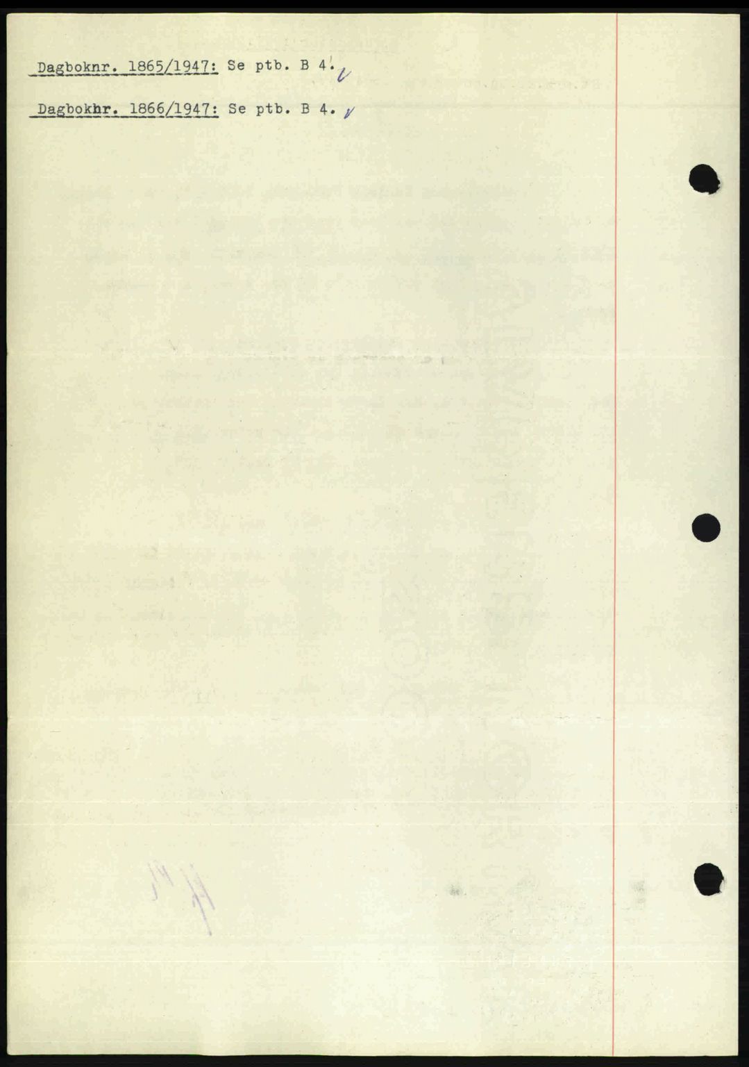 Nedenes sorenskriveri, SAK/1221-0006/G/Gb/Gba/L0058: Pantebok nr. A10, 1947-1948, Dagboknr: 1865/1947