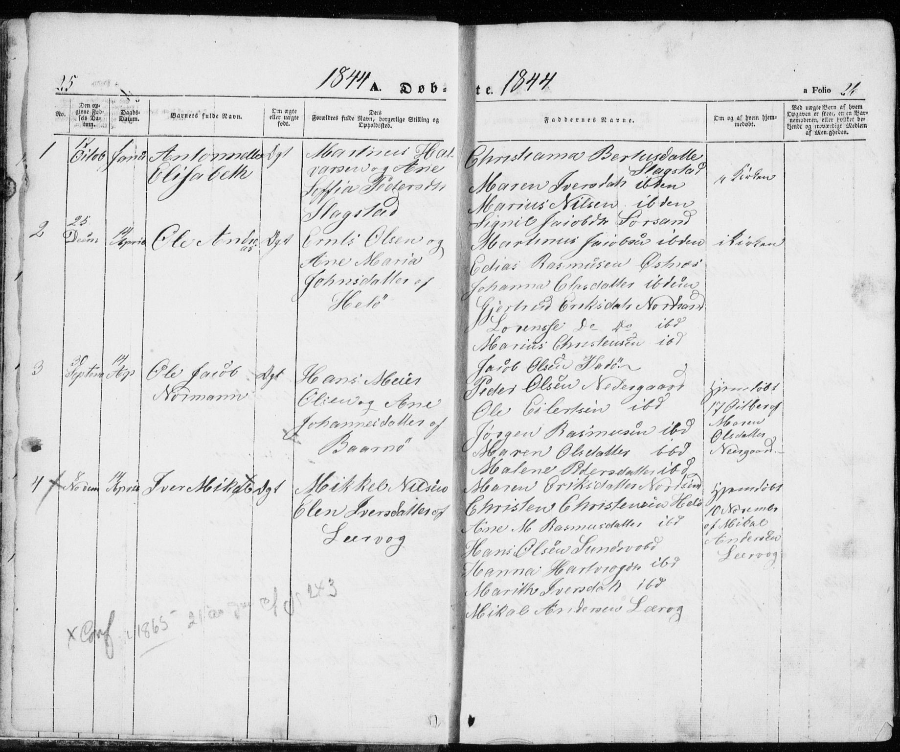 Trondenes sokneprestkontor, AV/SATØ-S-1319/H/Ha/L0010kirke: Ministerialbok nr. 10, 1840-1865, s. 25-26