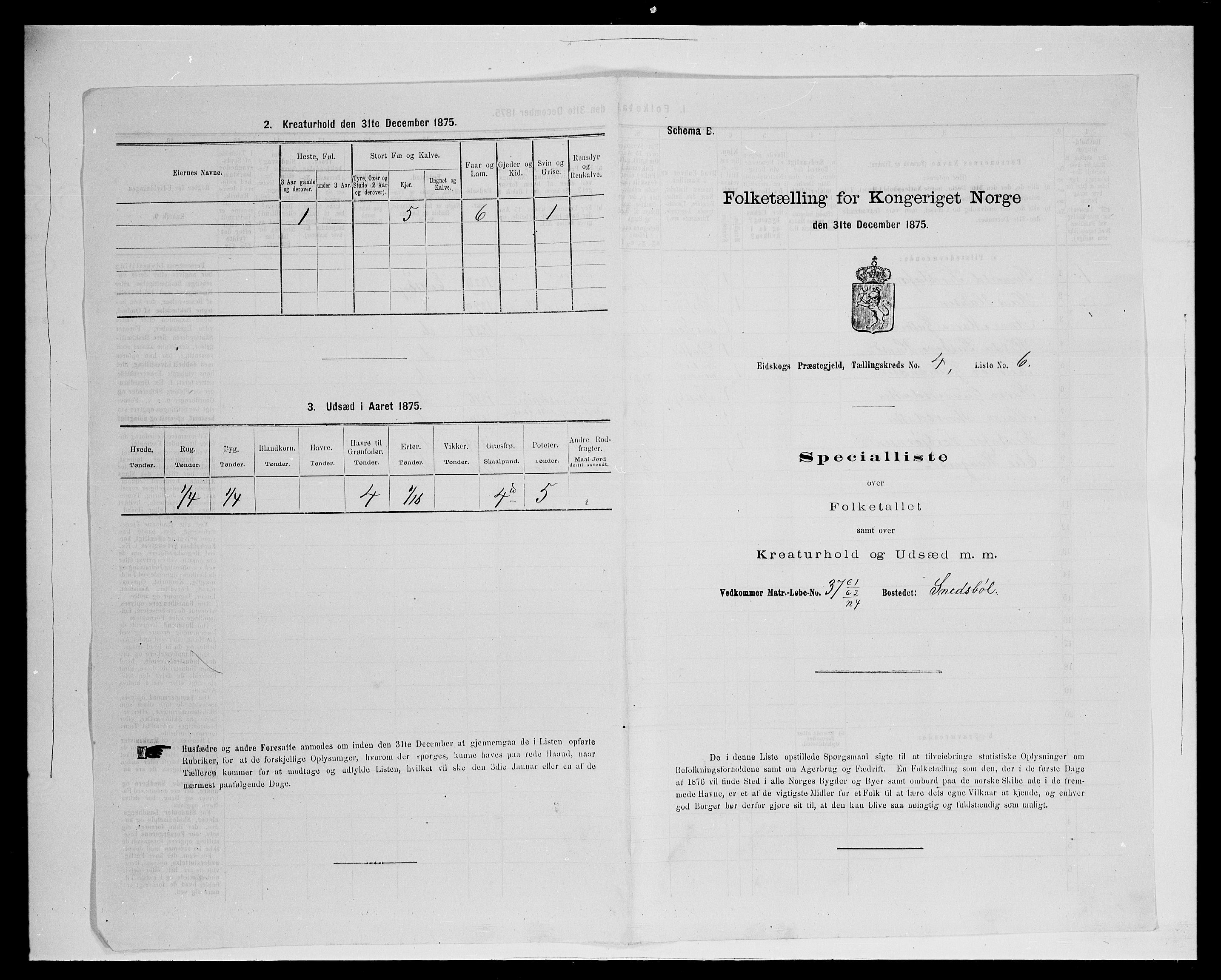 SAH, Folketelling 1875 for 0420P Eidskog prestegjeld, 1875, s. 678