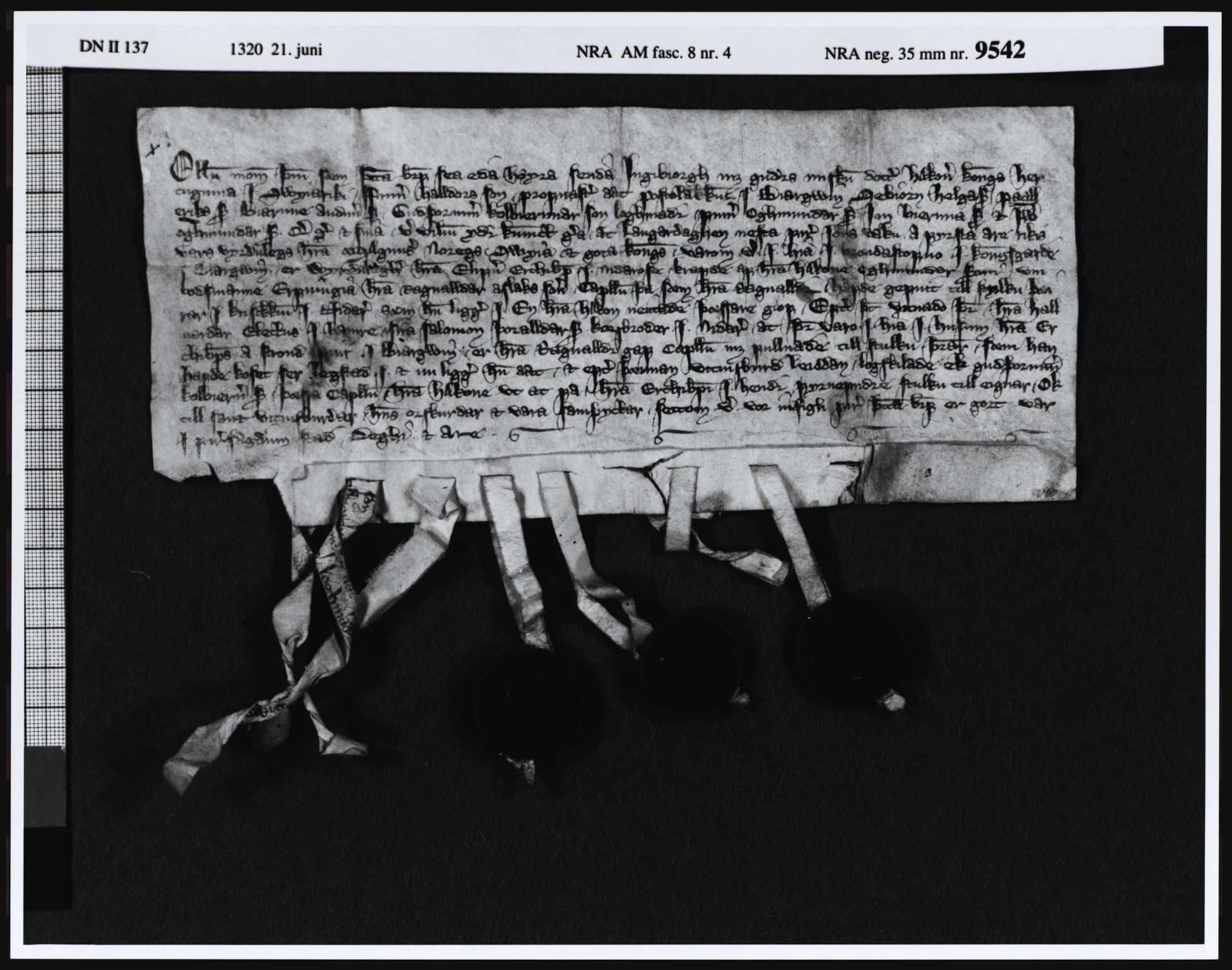 Riksarkivets diplomsamling, AV/RA-EA-5965/F05/L0028: NRA AM fasc. 8 nr. 1a-6, 1315-1324, s. 20