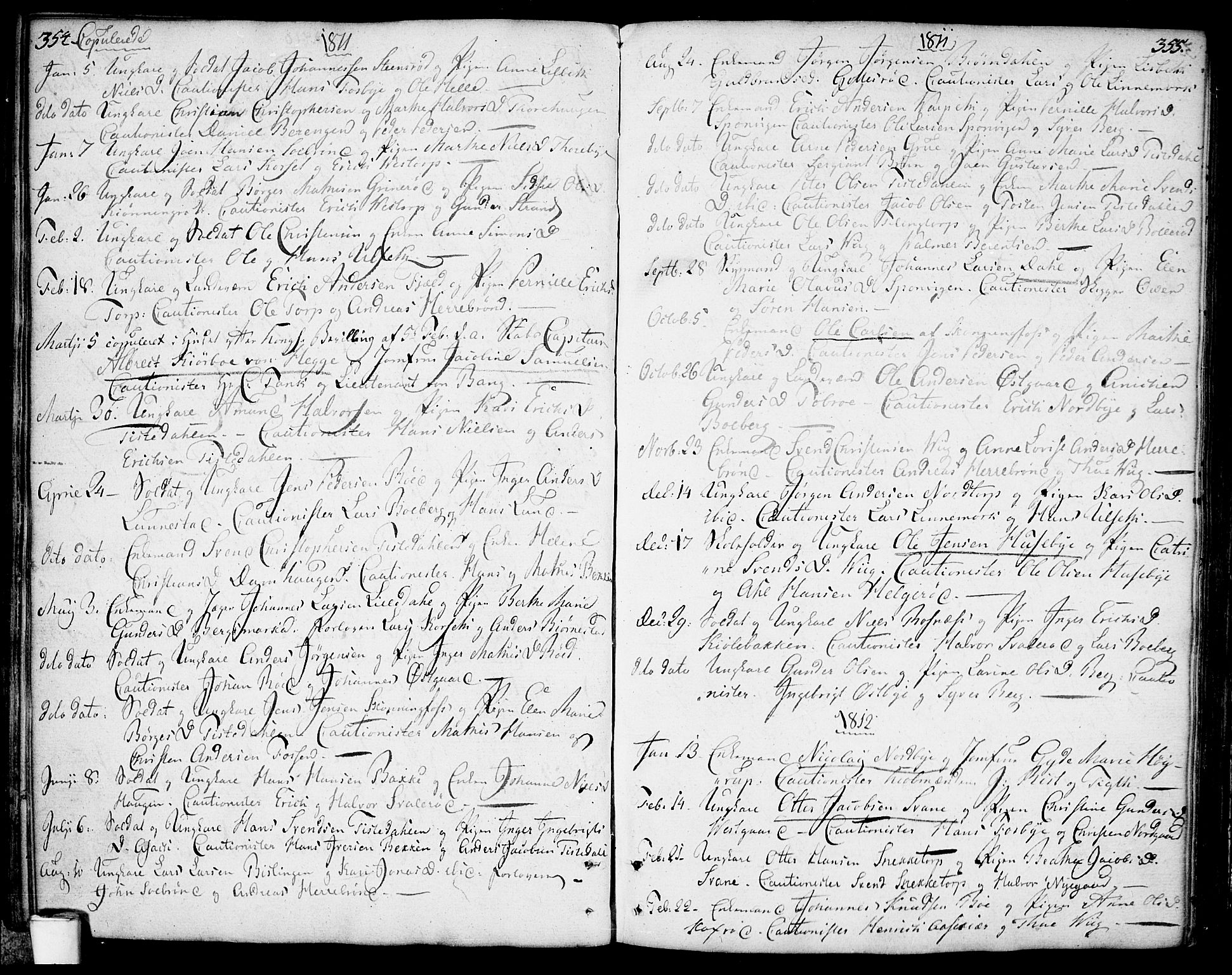 Berg prestekontor Kirkebøker, AV/SAO-A-10902/F/Fa/L0001: Ministerialbok nr. I 1, 1770-1814, s. 354-355