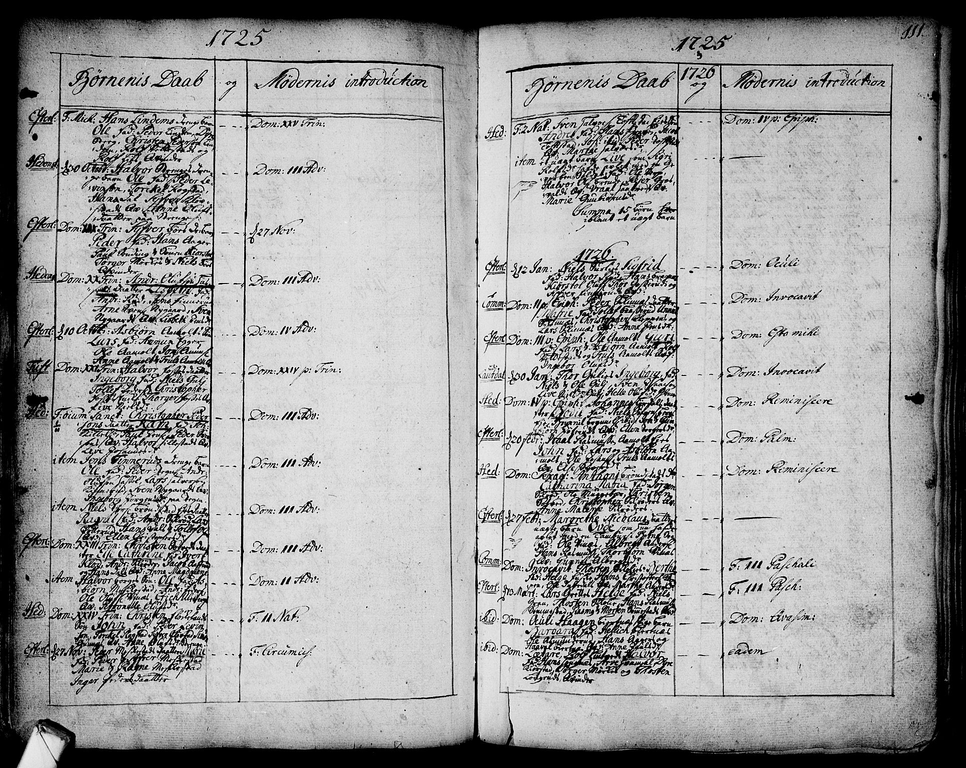 Sandsvær kirkebøker, SAKO/A-244/F/Fa/L0002a: Ministerialbok nr. I 2, 1725-1809, s. 111
