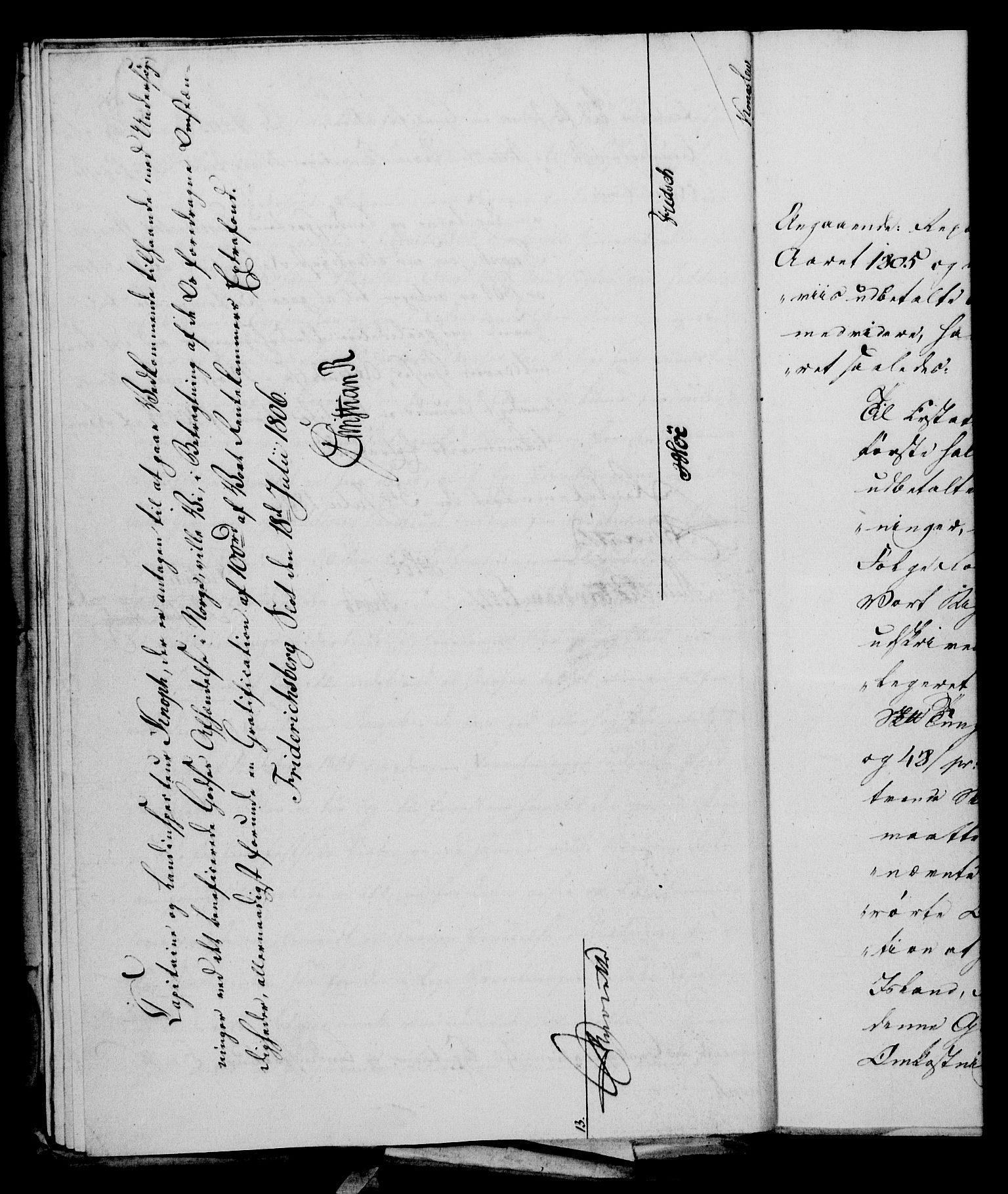 Rentekammeret, Kammerkanselliet, RA/EA-3111/G/Gf/Gfa/L0088: Norsk relasjons- og resolusjonsprotokoll (merket RK 52.88), 1806, s. 560