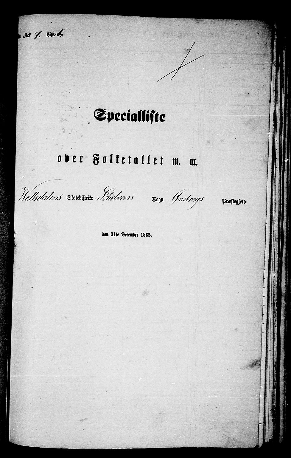 RA, Folketelling 1865 for 1527P Ørskog prestegjeld, 1865, s. 121