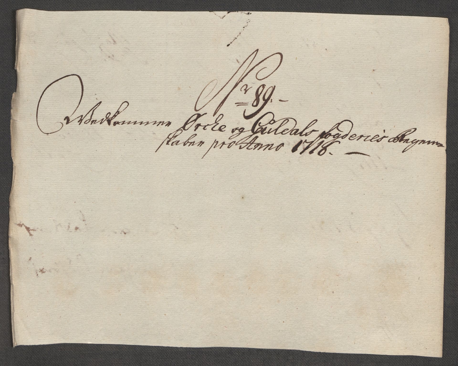 Rentekammeret inntil 1814, Reviderte regnskaper, Fogderegnskap, AV/RA-EA-4092/R60/L3968: Fogderegnskap Orkdal og Gauldal, 1716, s. 234