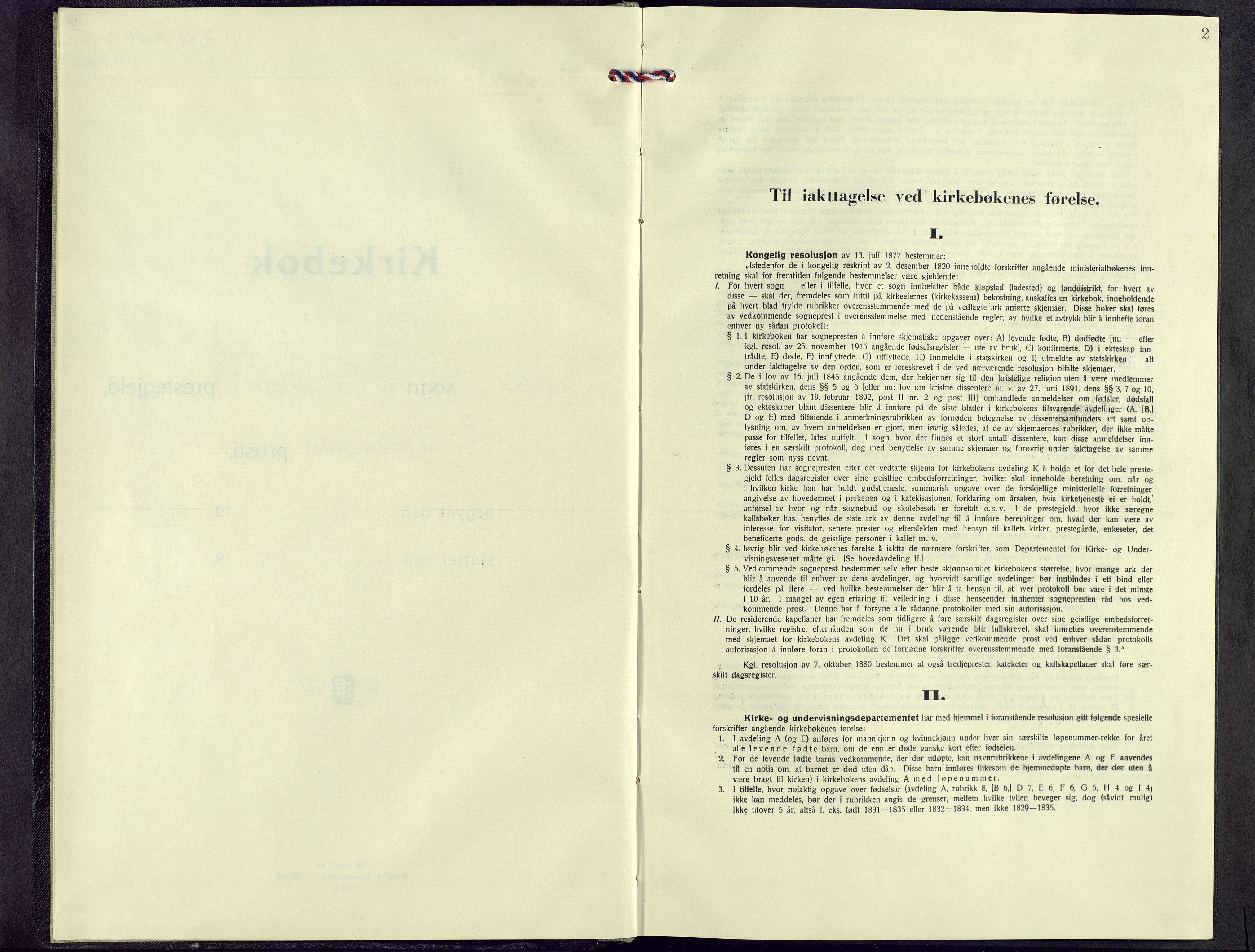 Østre Gausdal prestekontor, AV/SAH-PREST-092/H/Ha/Hab/L0008: Klokkerbok nr. 8, 1944-1964, s. 2