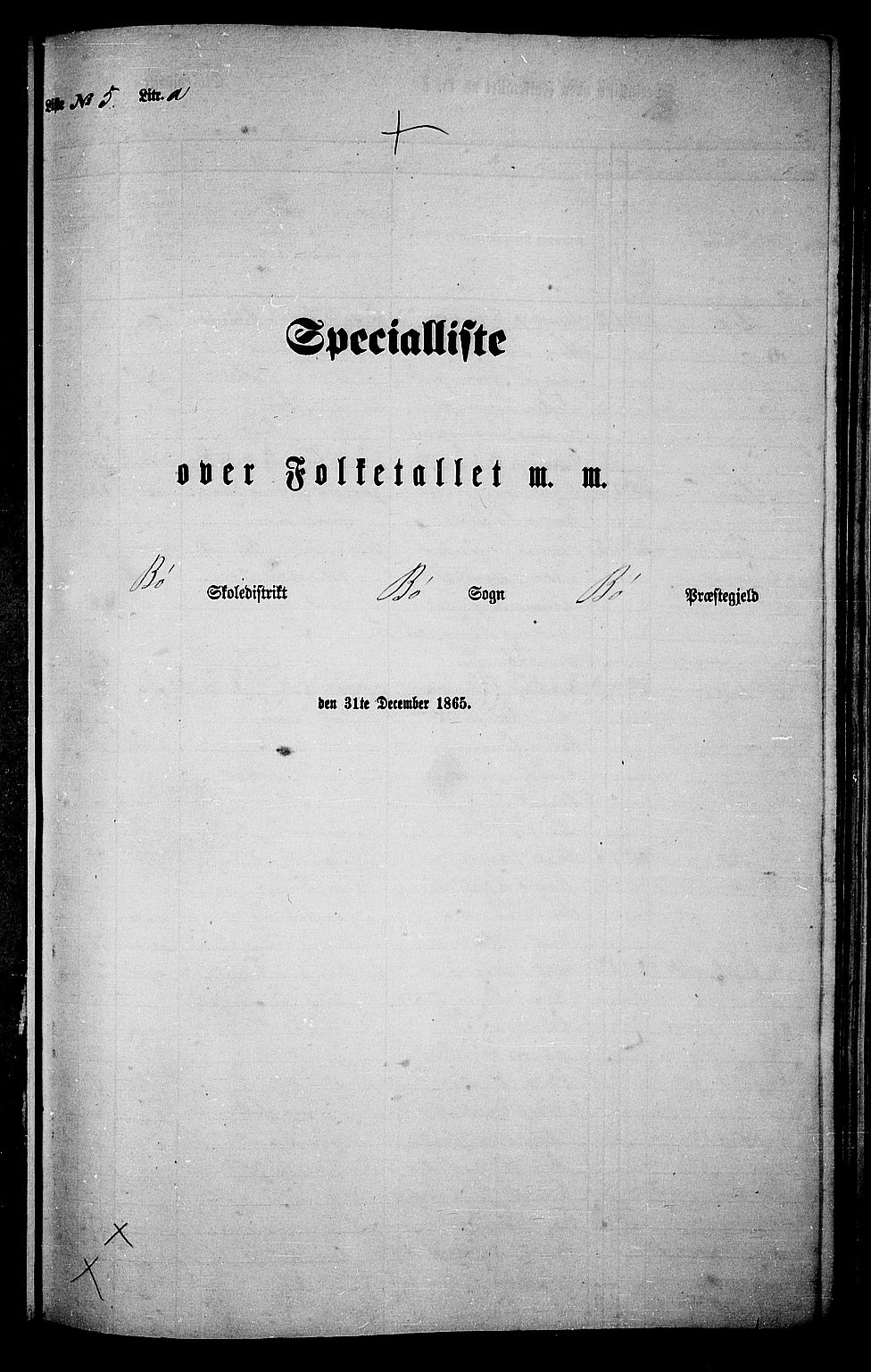 RA, Folketelling 1865 for 0821P Bø prestegjeld, 1865, s. 89