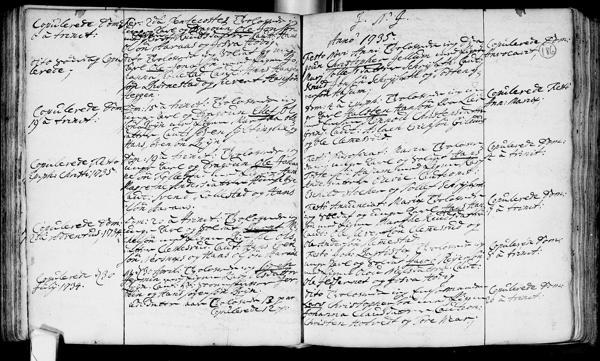 Røyken kirkebøker, AV/SAKO-A-241/F/Fa/L0002: Ministerialbok nr. 2, 1731-1782, s. 186