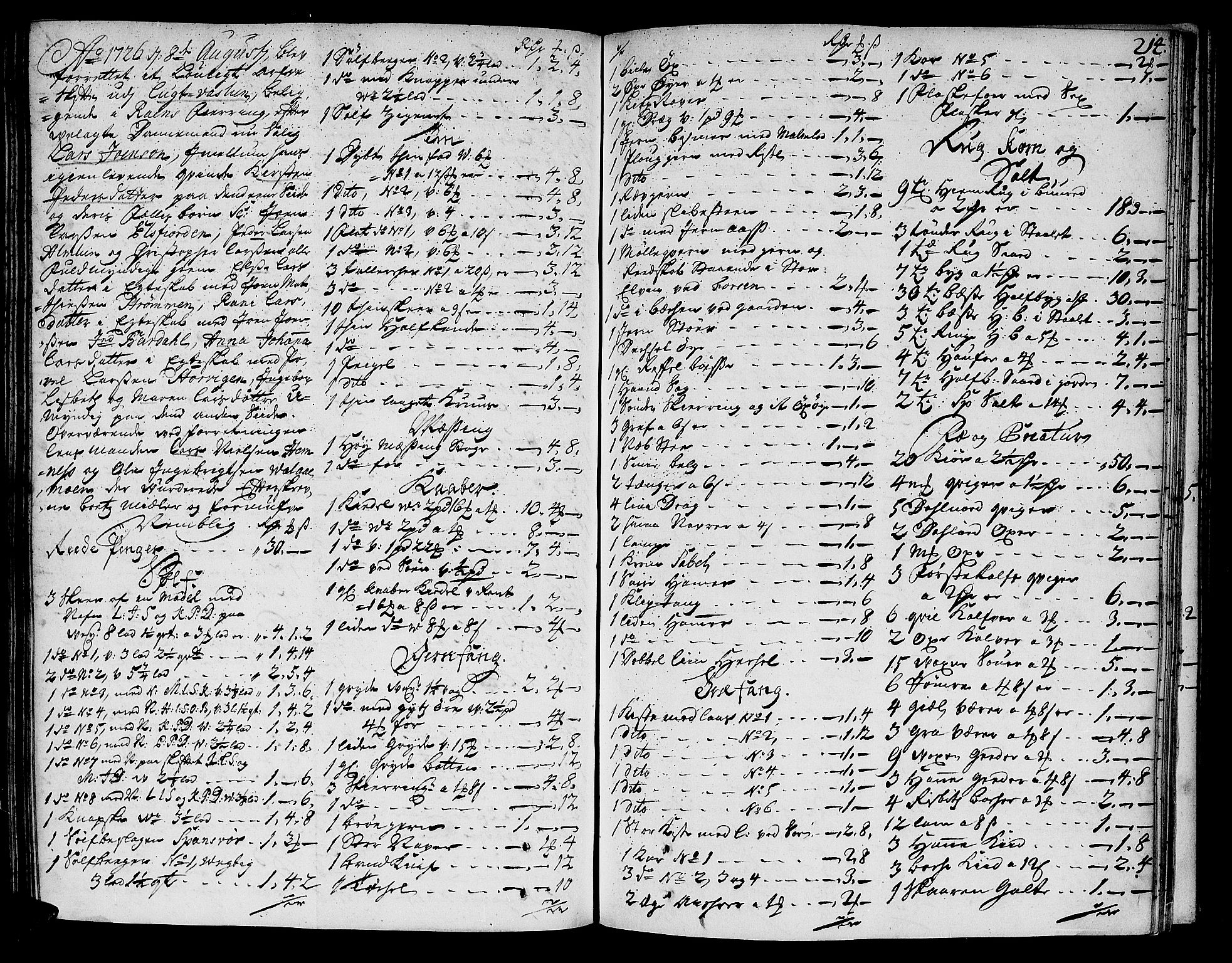Helgeland sorenskriveri, AV/SAT-A-0004/3/3A/L0007: Skifteprotokoll 6A, 1725-1727, s. 213b-214a