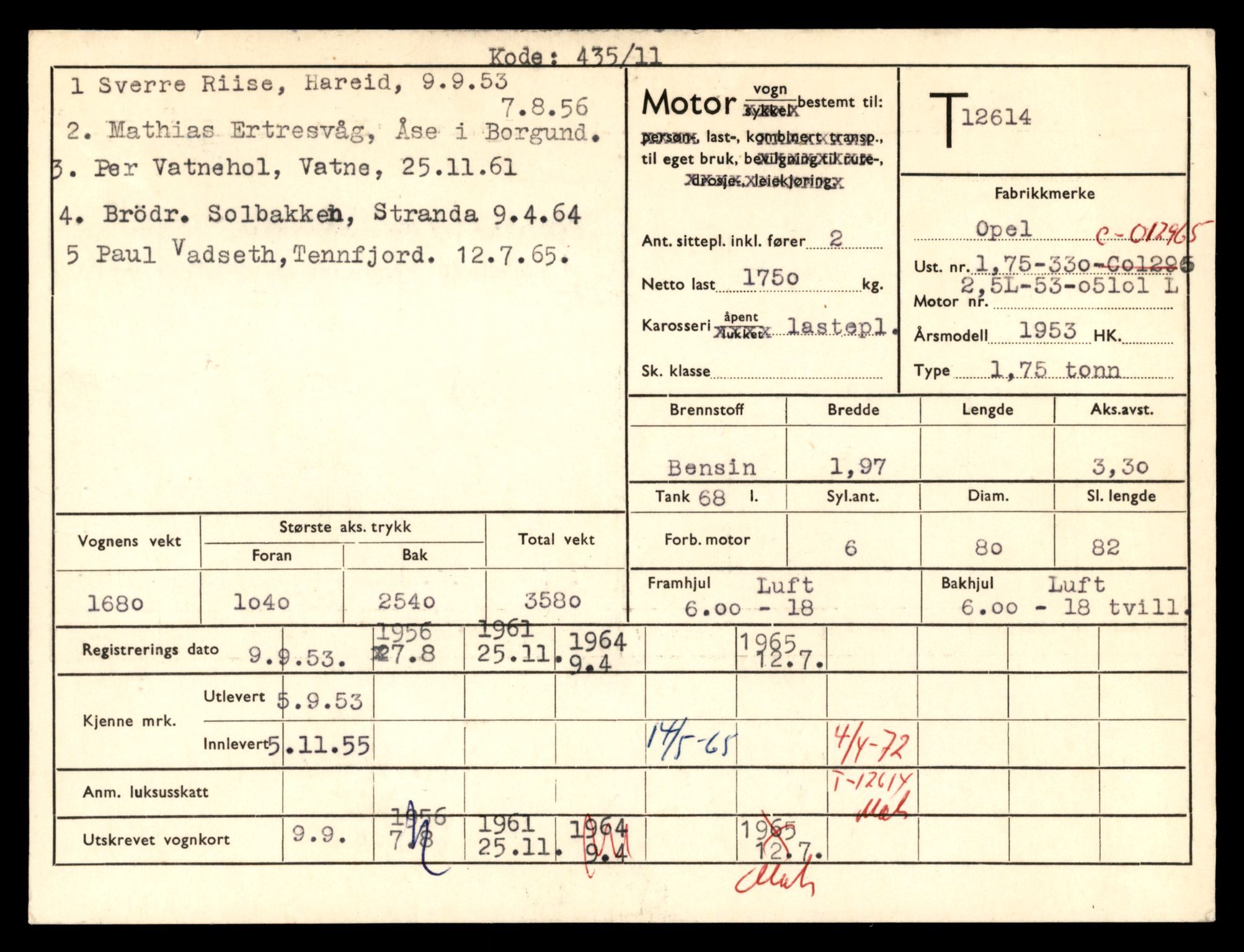Møre og Romsdal vegkontor - Ålesund trafikkstasjon, AV/SAT-A-4099/F/Fe/L0034: Registreringskort for kjøretøy T 12500 - T 12652, 1927-1998, s. 2201
