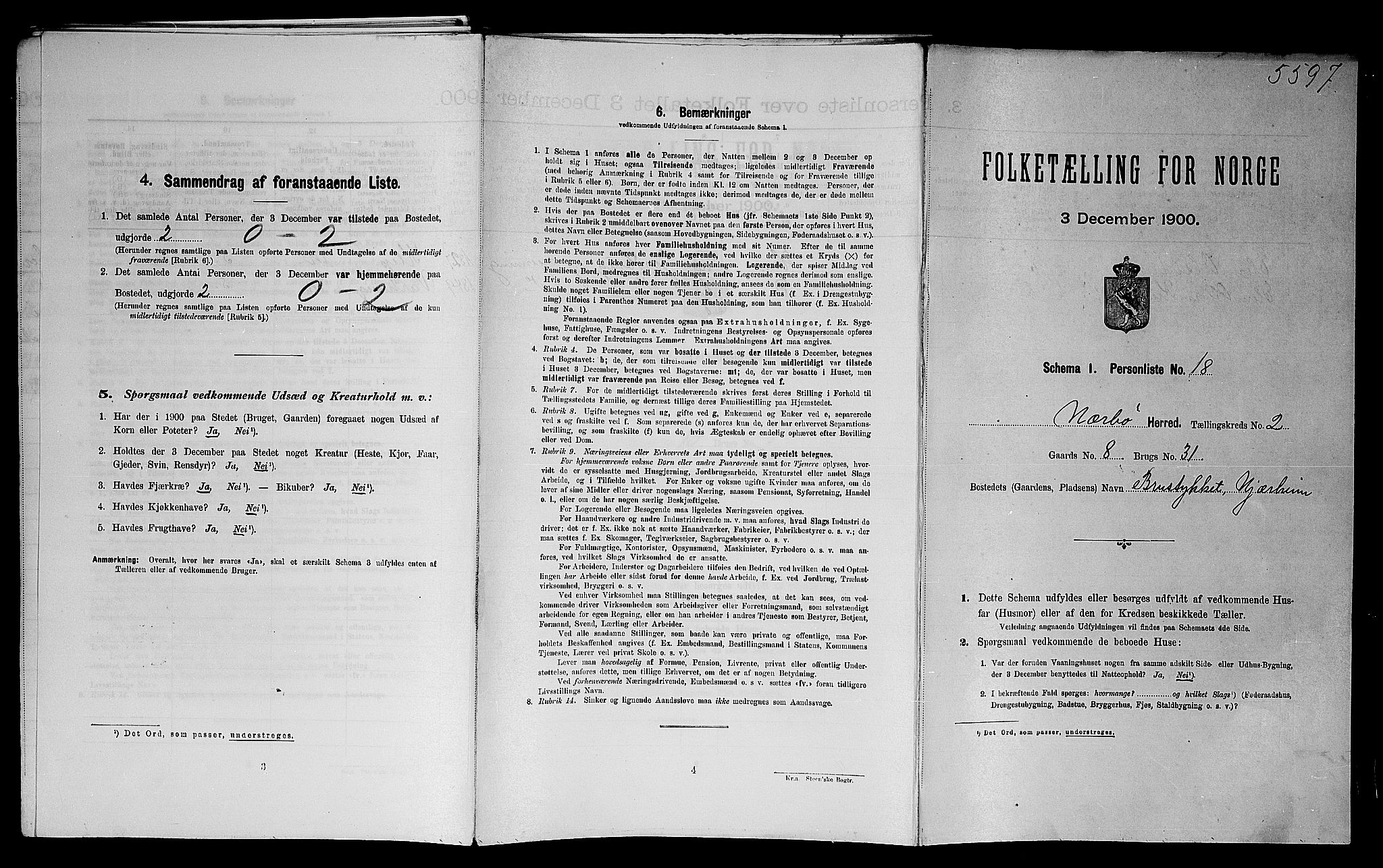 SAST, Folketelling 1900 for 1119 Nærbø herred, 1900, s. 255
