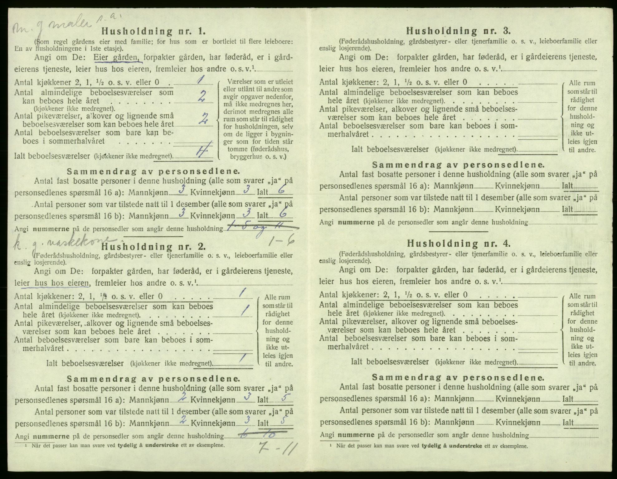 SAB, Folketelling 1920 for 1221 Stord herred, 1920, s. 852