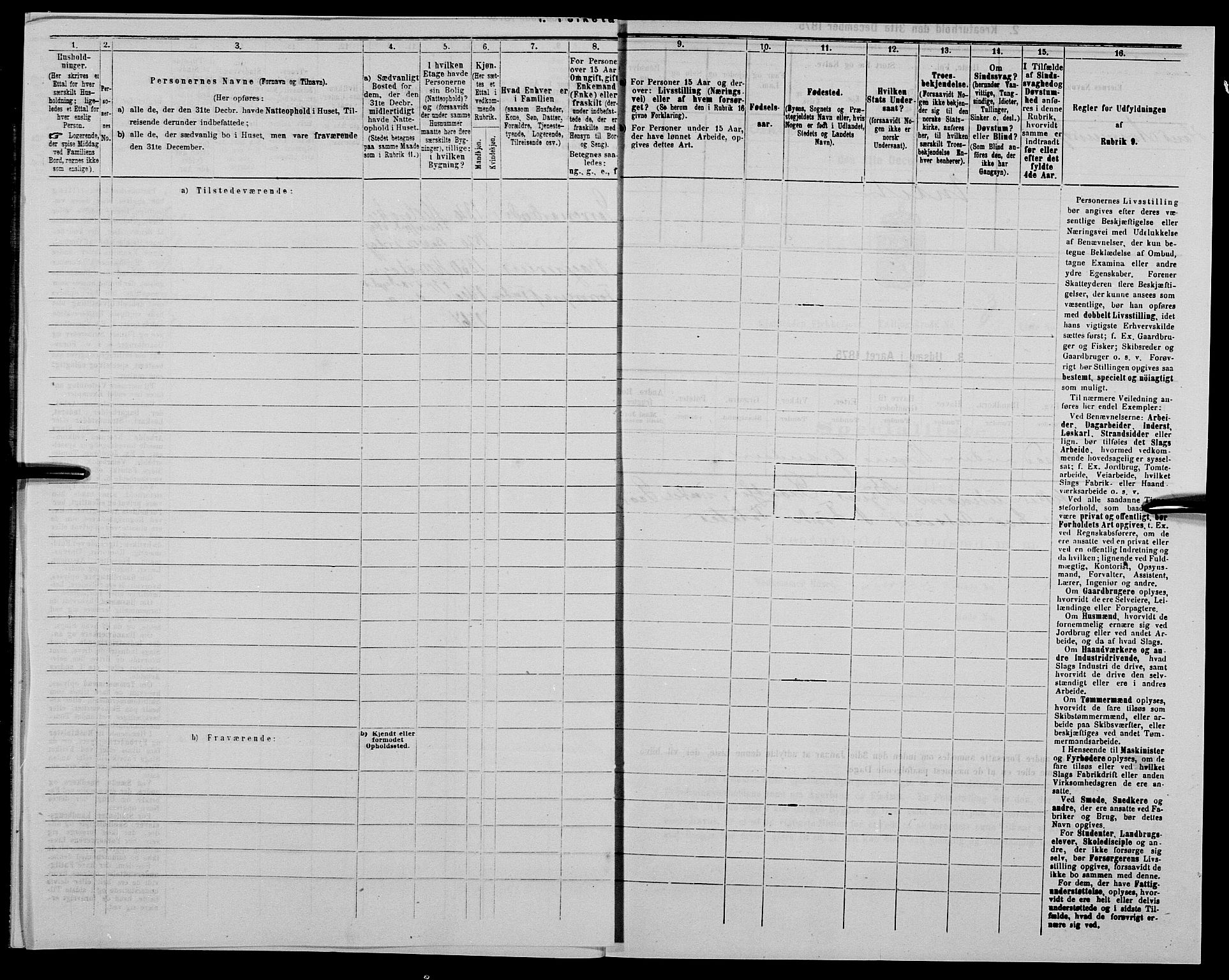 SAK, Folketelling 1875 for 1004B Flekkefjord prestegjeld, Flekkefjord kjøpstad, 1875, s. 404