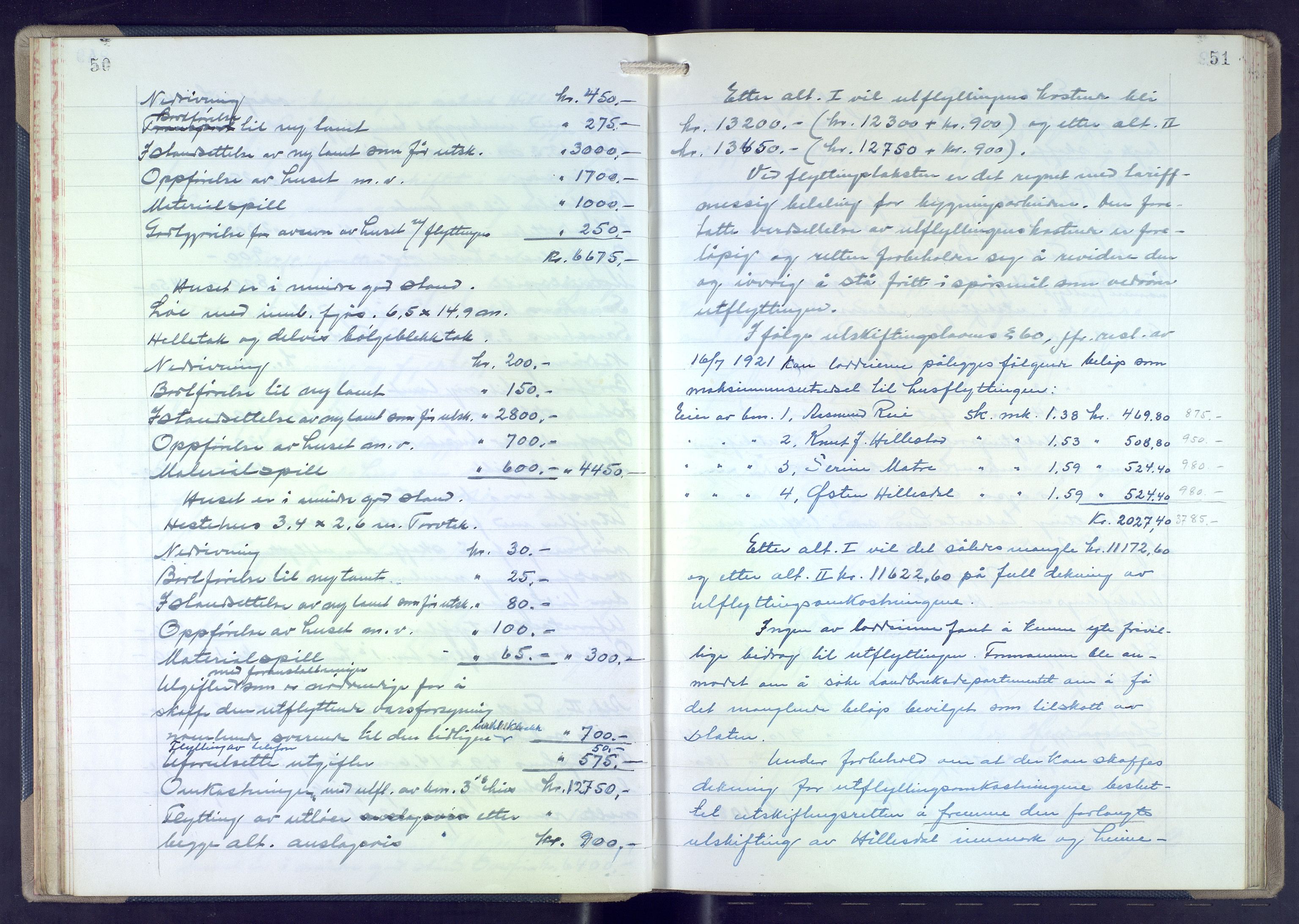 Hordaland jordskiftedøme - VII Indre Sunnhordland jordskiftedistrikt, AV/SAB-A-7401/A/Aa/L0021: Forhandlingsprotokoll, 1945-1953, s. 50-51