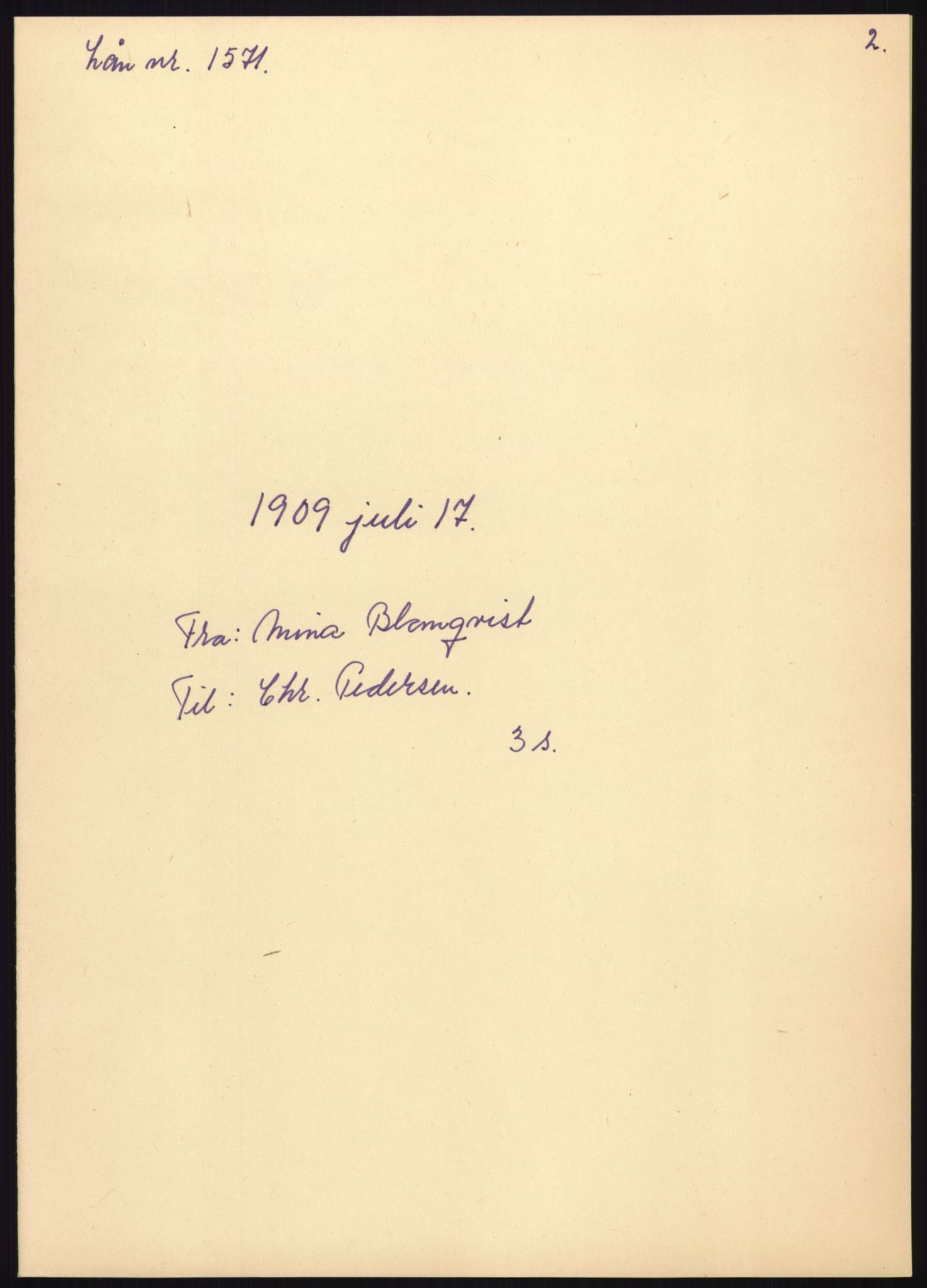 Samlinger til kildeutgivelse, Amerikabrevene, AV/RA-EA-4057/F/L0008: Innlån fra Hedmark: Gamkind - Semmingsen, 1838-1914, s. 601