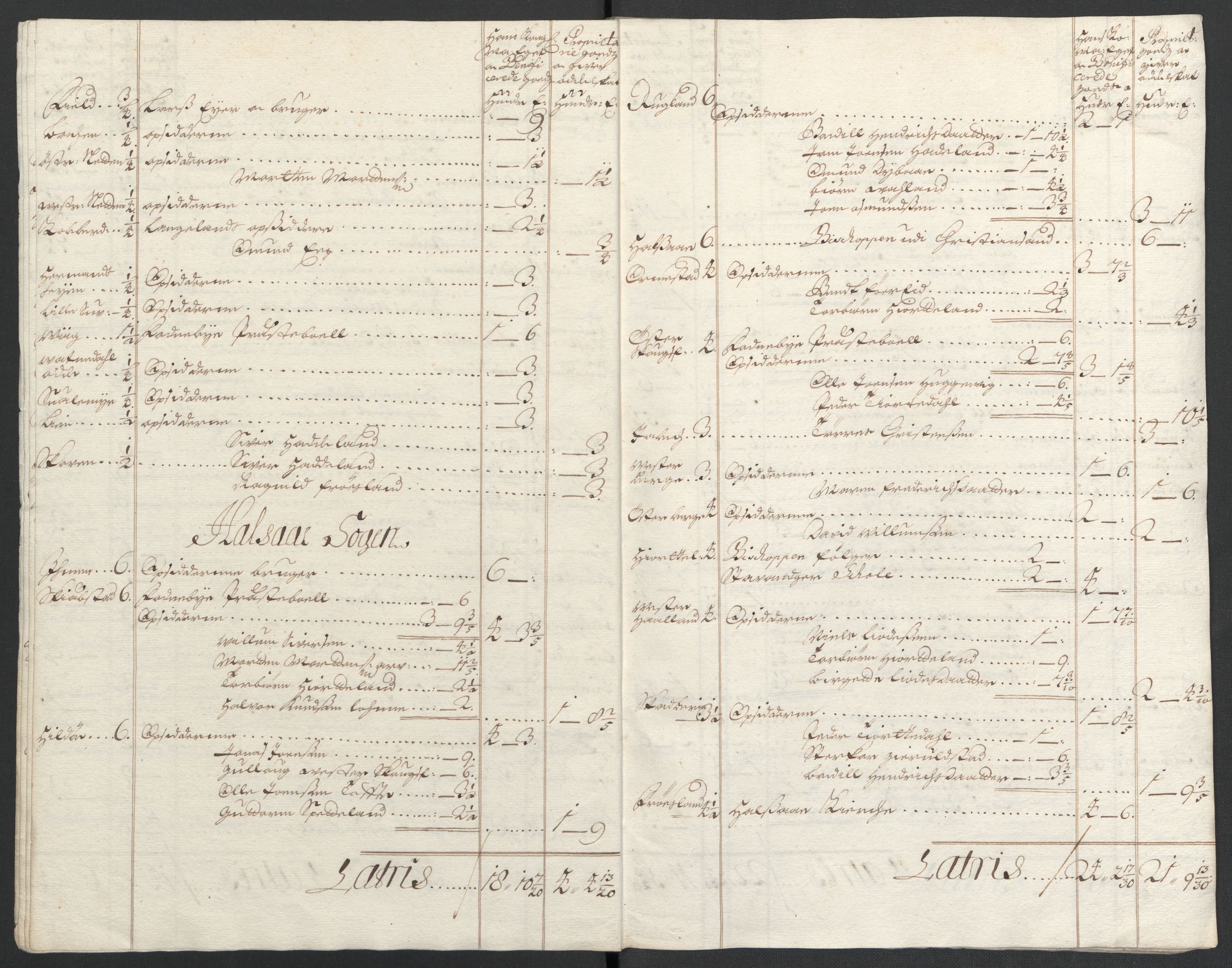 Rentekammeret inntil 1814, Reviderte regnskaper, Fogderegnskap, RA/EA-4092/R43/L2546: Fogderegnskap Lista og Mandal, 1696-1697, s. 269