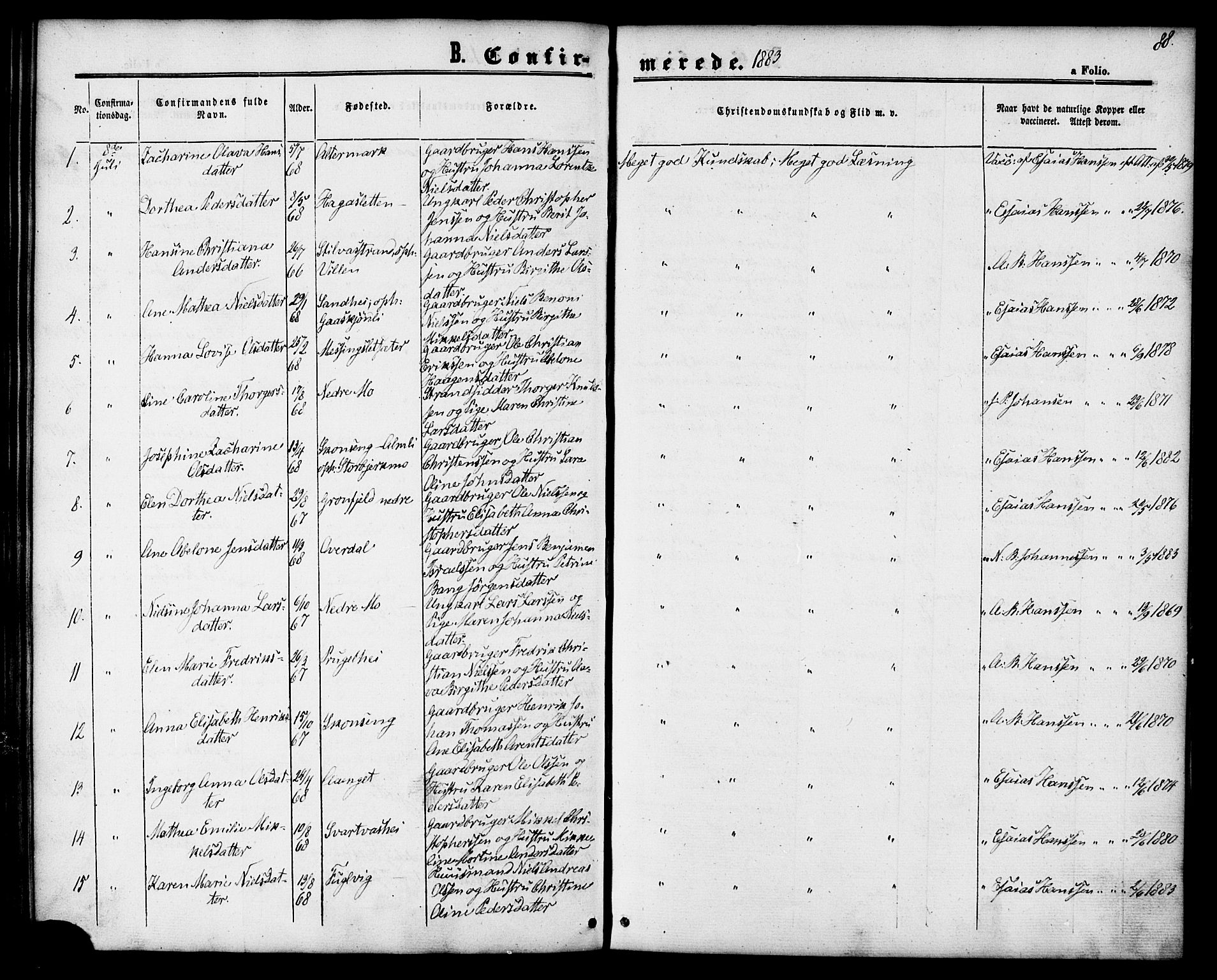 Ministerialprotokoller, klokkerbøker og fødselsregistre - Nordland, AV/SAT-A-1459/827/L0394: Ministerialbok nr. 827A06, 1865-1886, s. 88