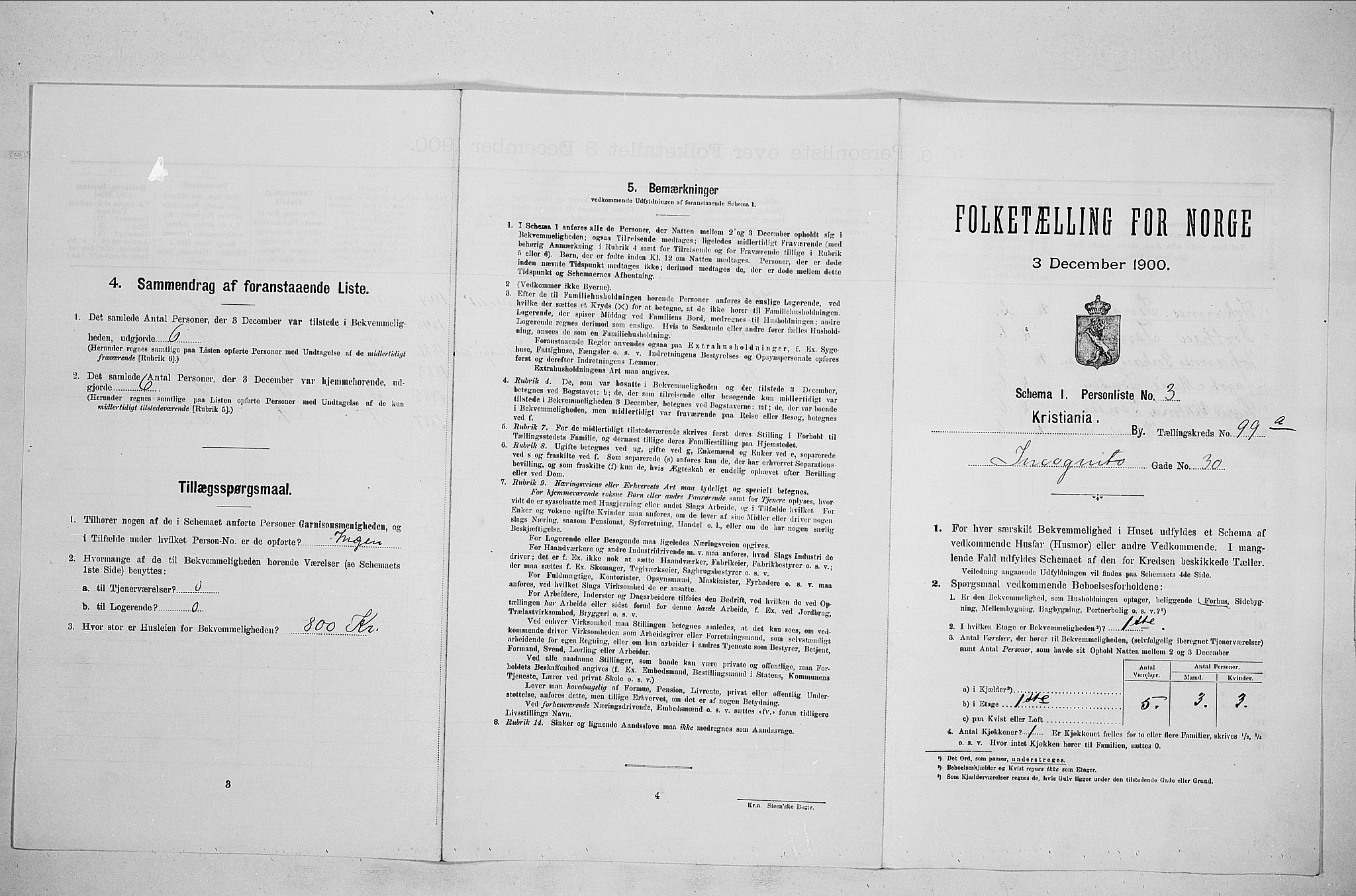 SAO, Folketelling 1900 for 0301 Kristiania kjøpstad, 1900, s. 41767