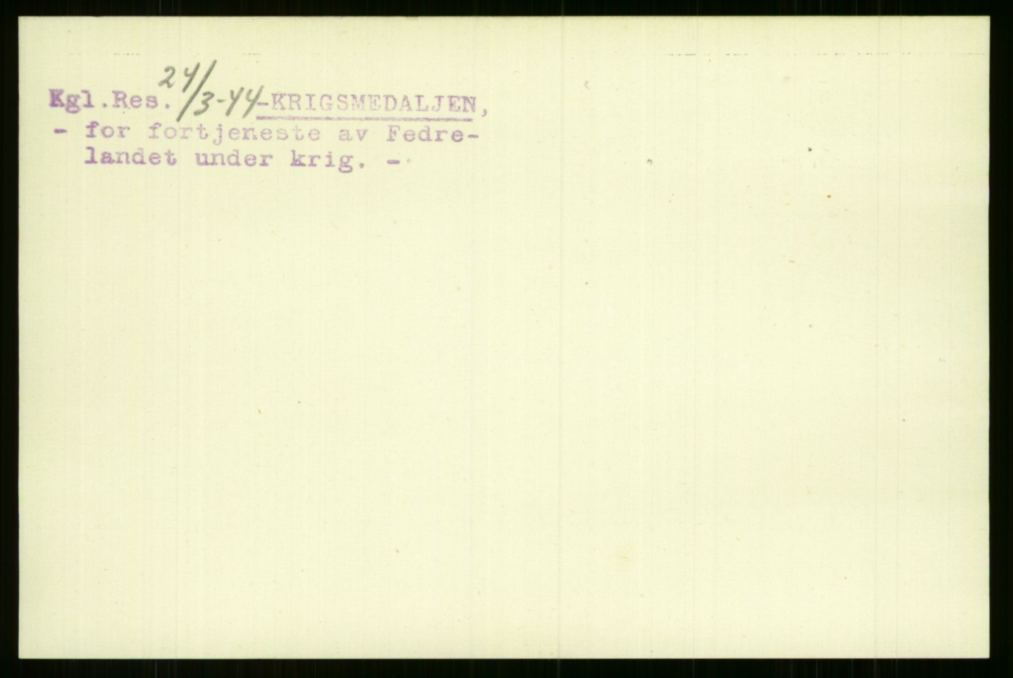 Direktoratet for sjømenn, AV/RA-S-3545/G/Gi/L0008: Alfabetisk ordnet kartotek over krigsdekorasjoner tildelt nordmenn under krigen, Odden - Staalstrøm, 1940-1945, s. 14