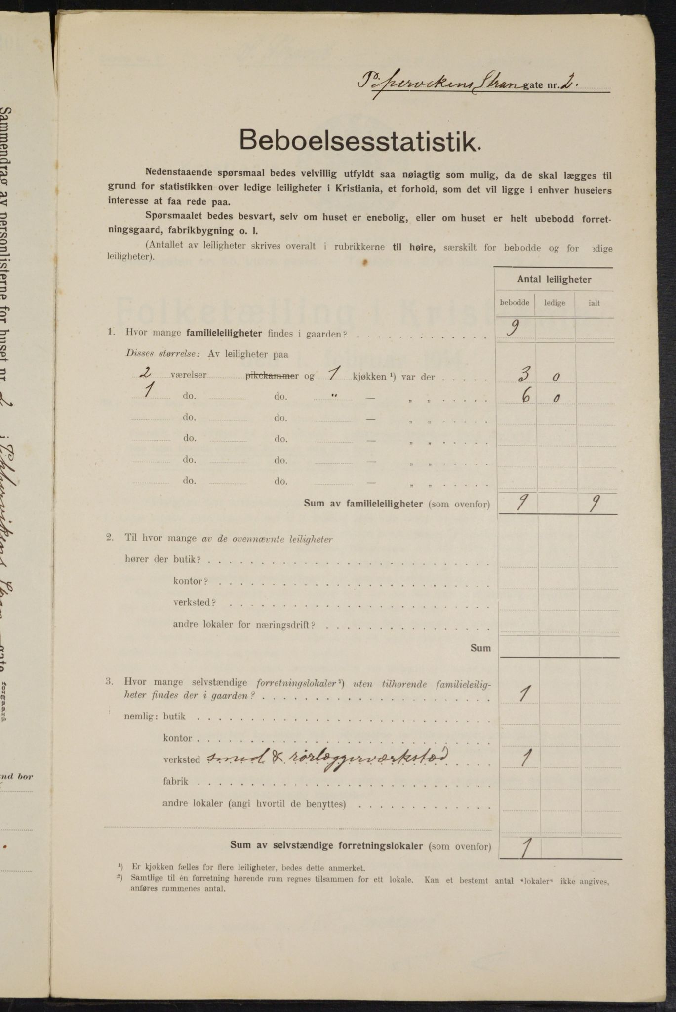 OBA, Kommunal folketelling 1.2.1914 for Kristiania, 1914, s. 104359