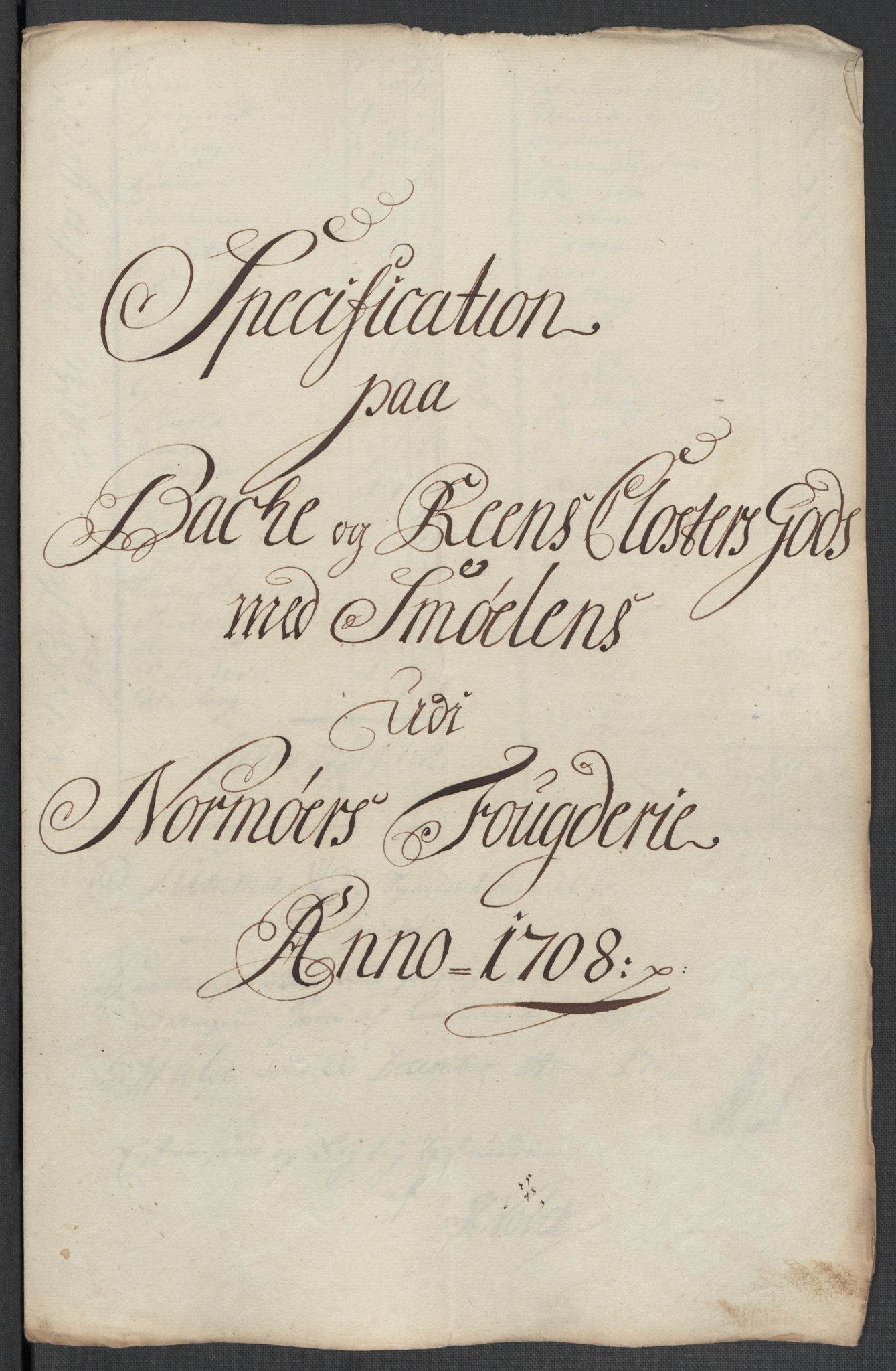 Rentekammeret inntil 1814, Reviderte regnskaper, Fogderegnskap, RA/EA-4092/R56/L3743: Fogderegnskap Nordmøre, 1708, s. 134
