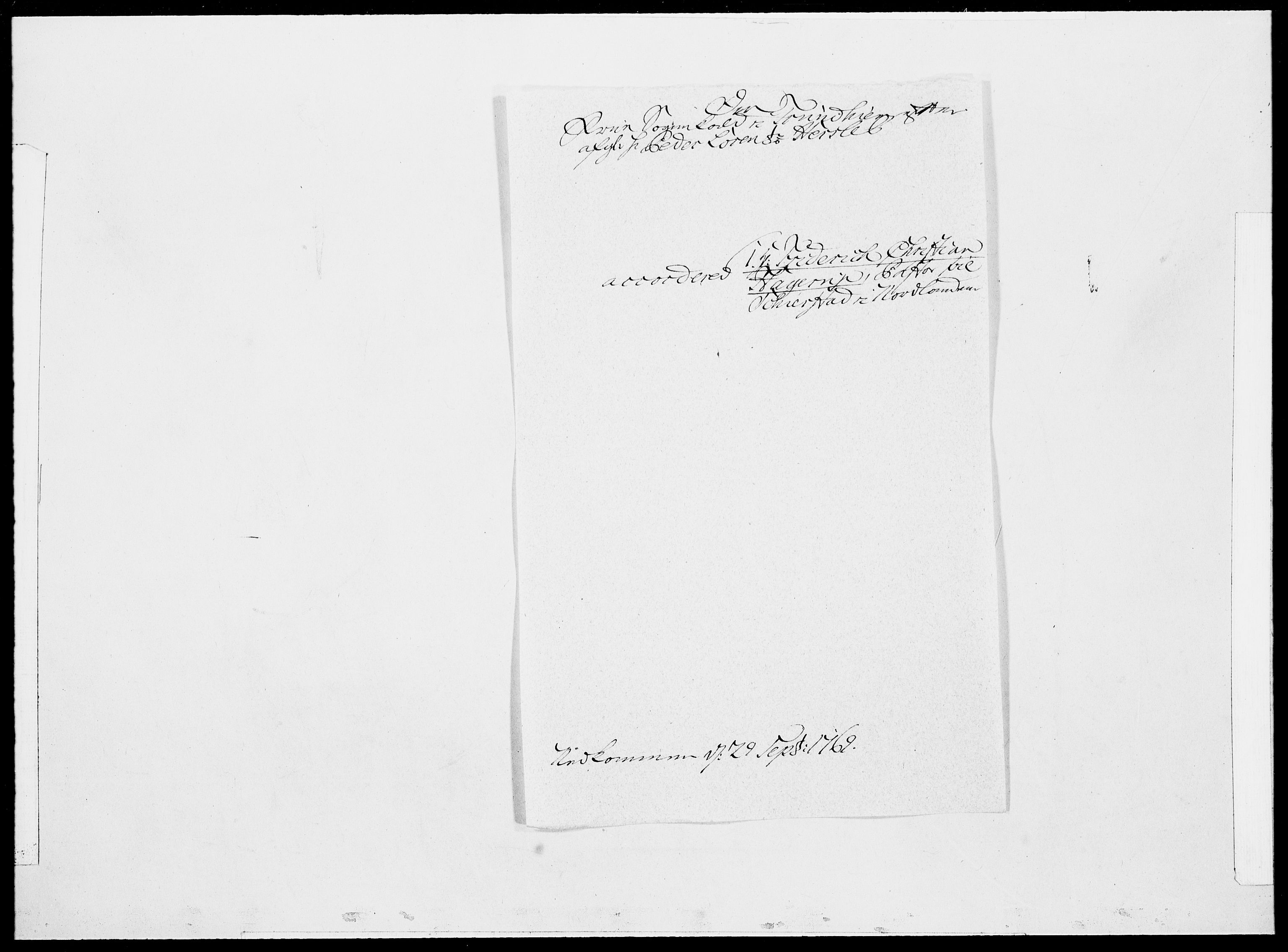 Danske Kanselli 1572-1799, AV/RA-EA-3023/F/Fc/Fcc/Fcca/L0200: Norske innlegg 1572-1799, 1769, s. 184