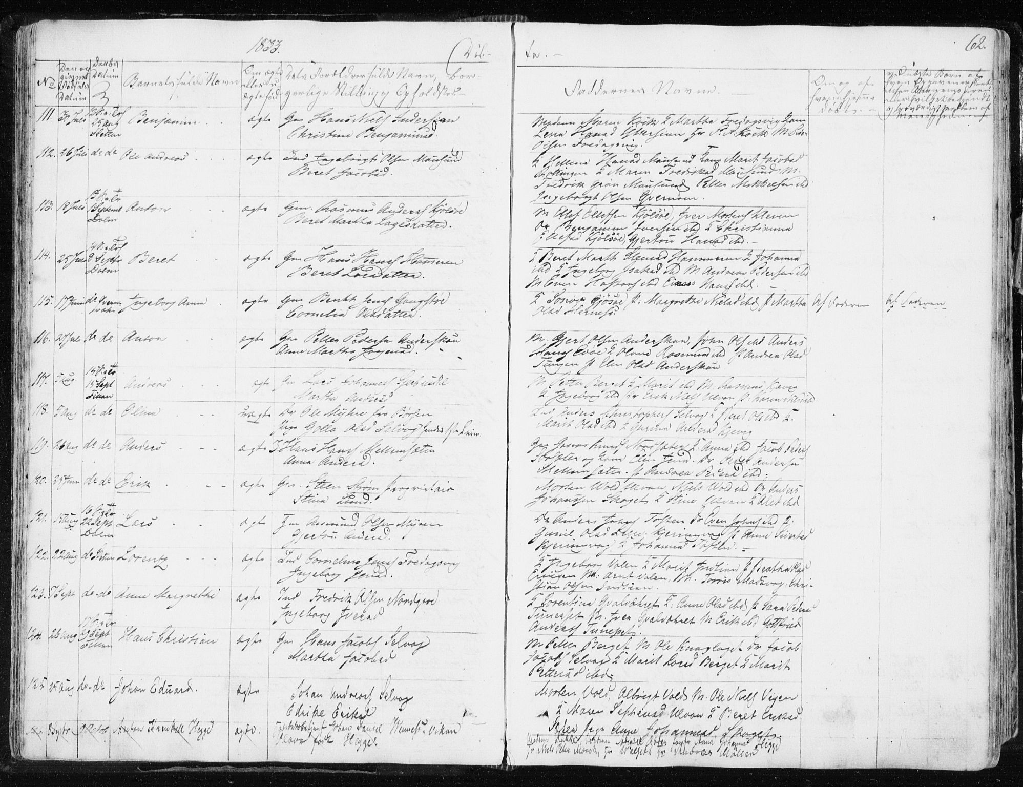 Ministerialprotokoller, klokkerbøker og fødselsregistre - Sør-Trøndelag, AV/SAT-A-1456/634/L0528: Ministerialbok nr. 634A04, 1827-1842, s. 62