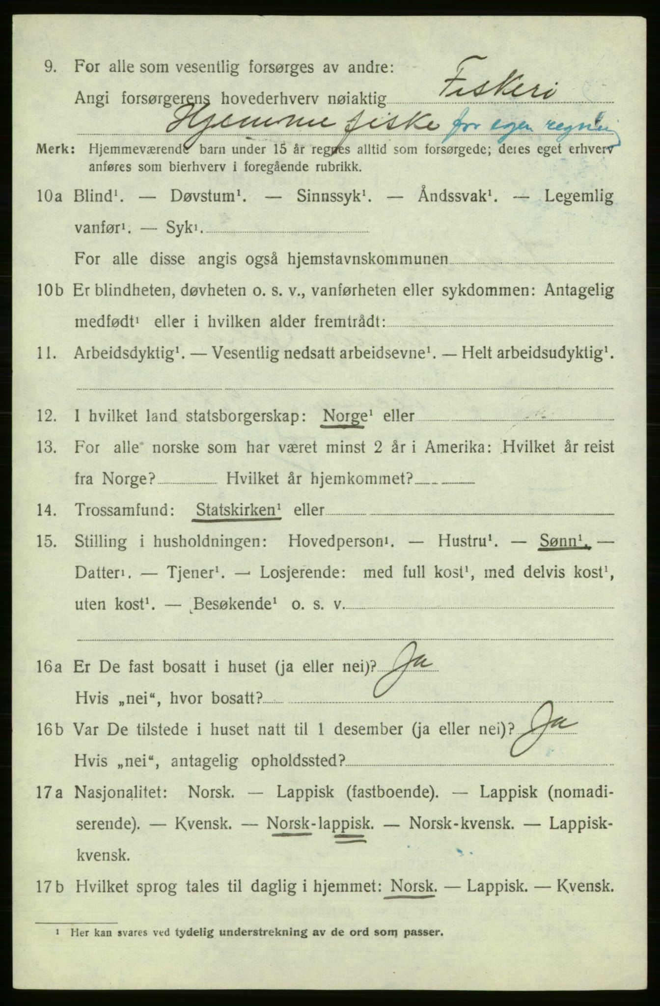 SATØ, Folketelling 1920 for 2017 Kvalsund herred, 1920, s. 2771