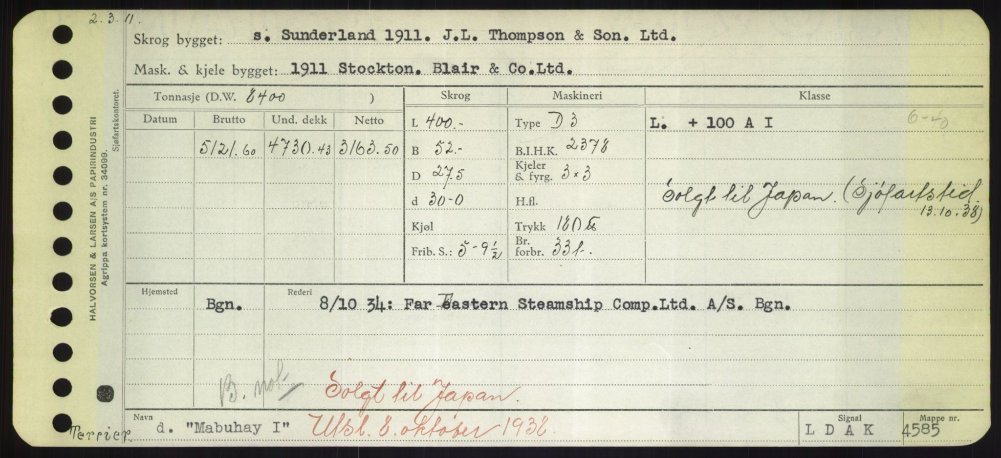 Sjøfartsdirektoratet med forløpere, Skipsmålingen, RA/S-1627/H/Hd/L0024: Fartøy, M-Mim, s. 47