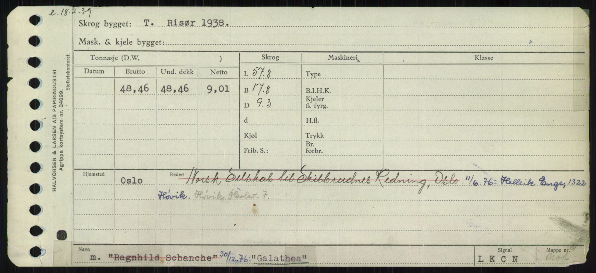 Sjøfartsdirektoratet med forløpere, Skipsmålingen, RA/S-1627/H/Ha/L0002/0002: Fartøy, Eik-Hill / Fartøy, G-Hill, s. 5