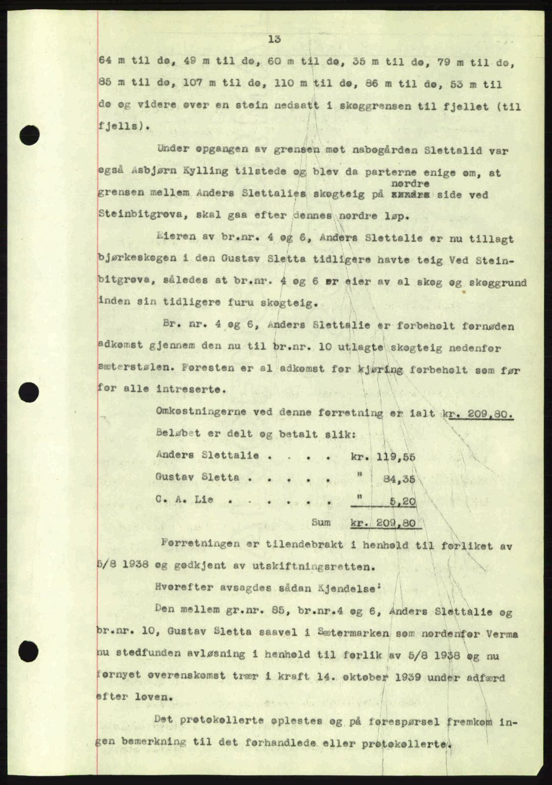 Romsdal sorenskriveri, AV/SAT-A-4149/1/2/2C: Pantebok nr. A7, 1939-1939, Dagboknr: 2571/1939