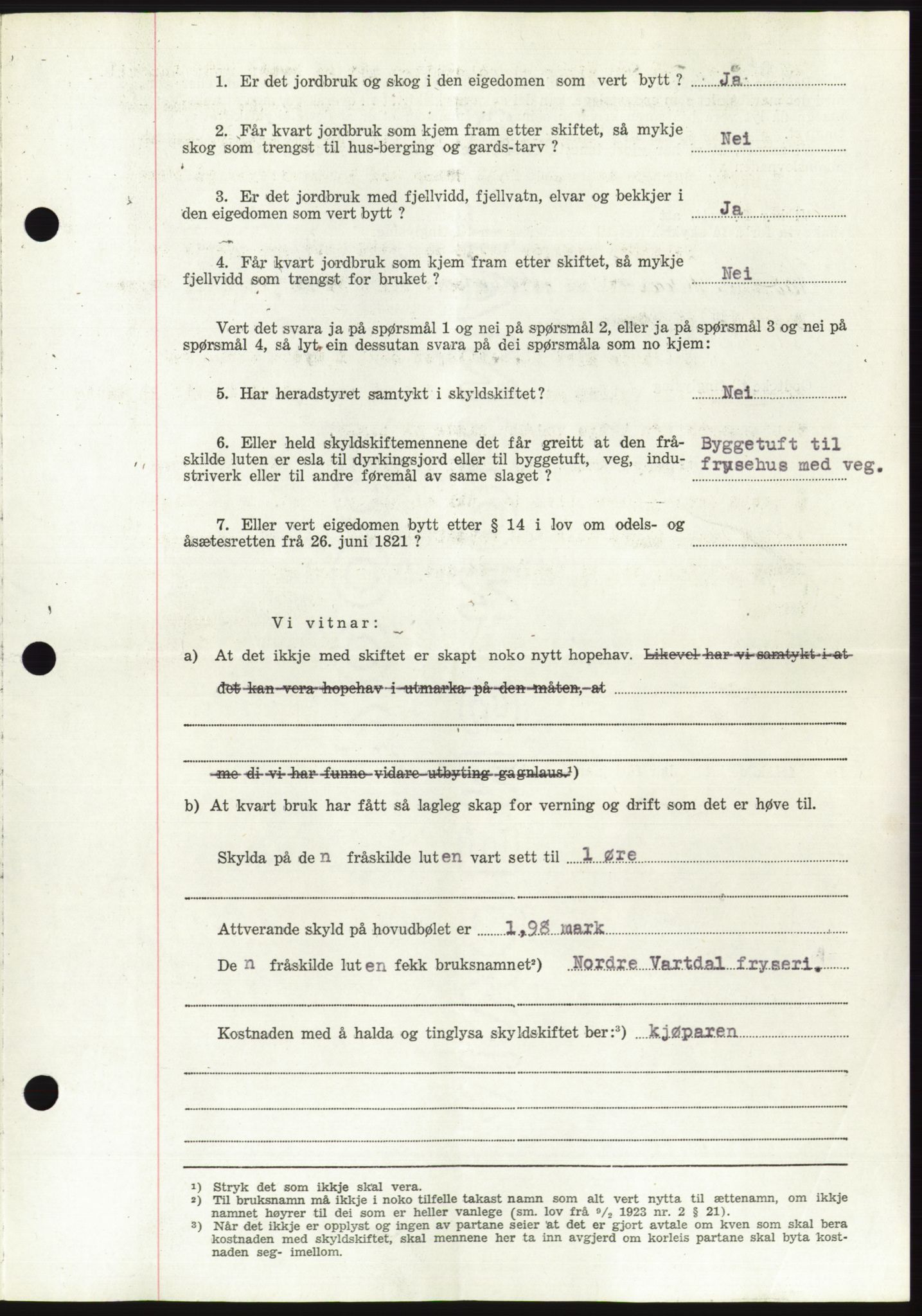 Søre Sunnmøre sorenskriveri, AV/SAT-A-4122/1/2/2C/L0095: Pantebok nr. 21A, 1953-1953, Dagboknr: 1558/1953