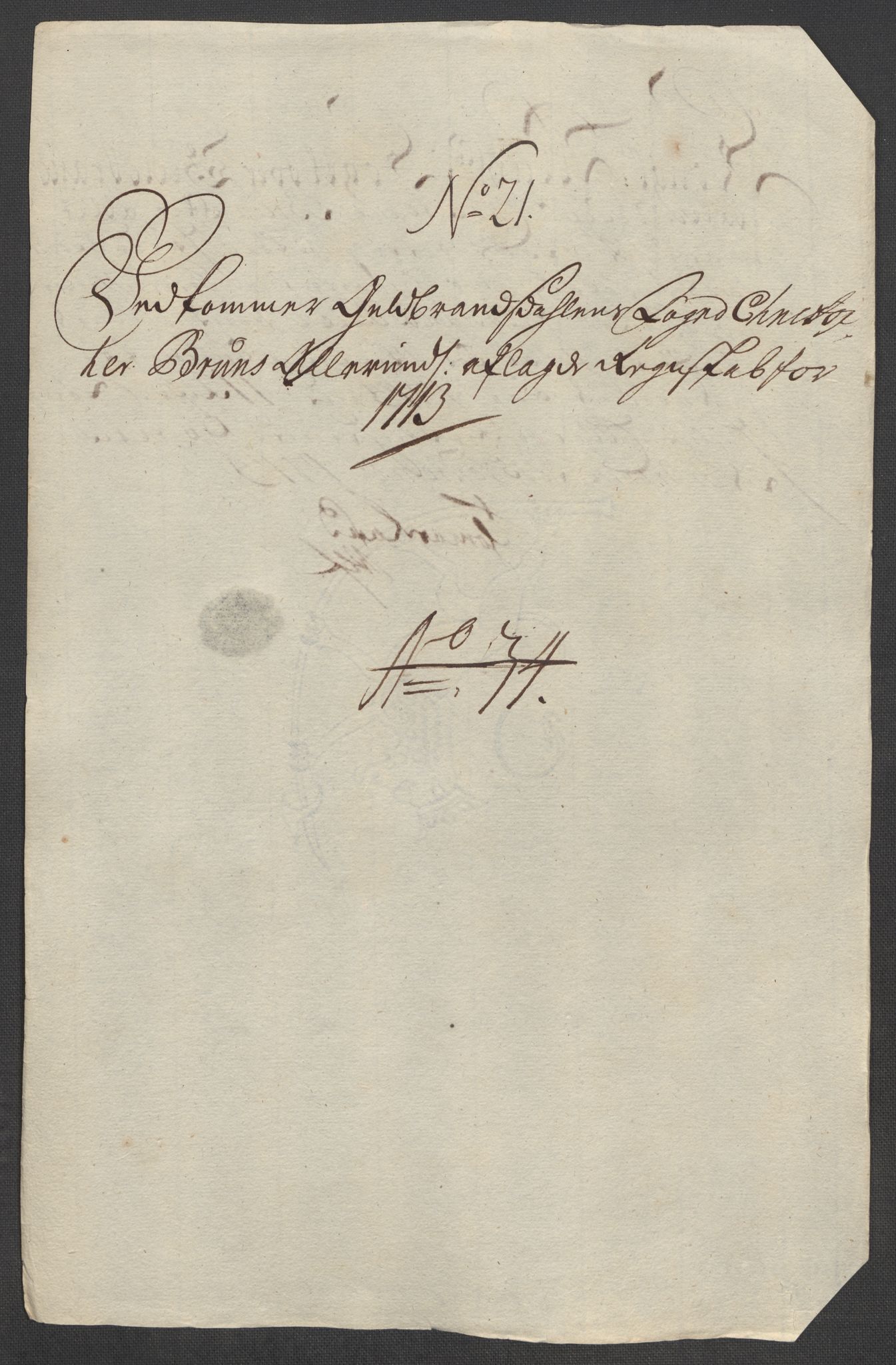 Rentekammeret inntil 1814, Reviderte regnskaper, Fogderegnskap, RA/EA-4092/R17/L1182: Fogderegnskap Gudbrandsdal, 1713, s. 469