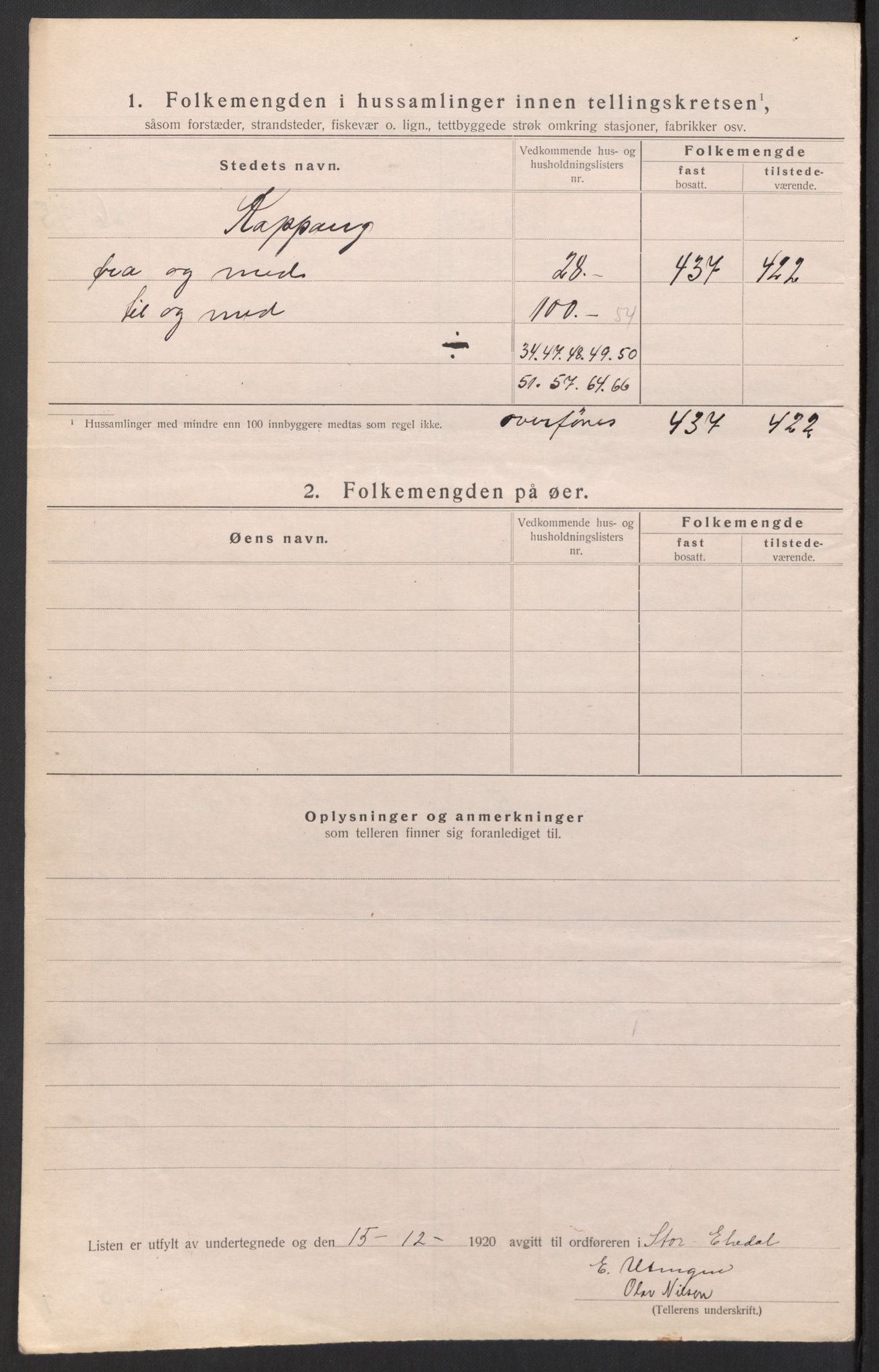 SAH, Folketelling 1920 for 0430 Stor-Elvdal herred, 1920, s. 32